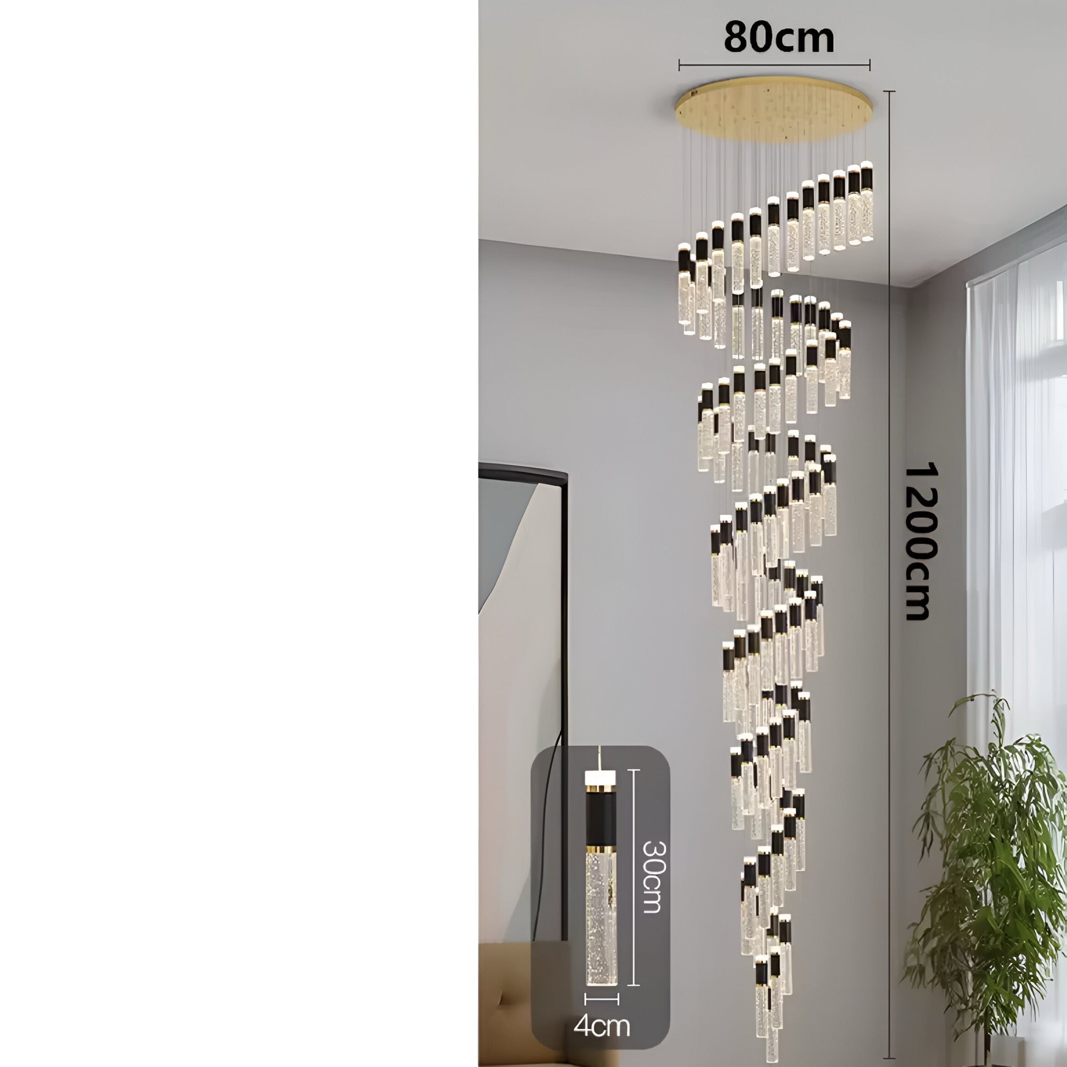 Designer chandelier Aste Deluxe