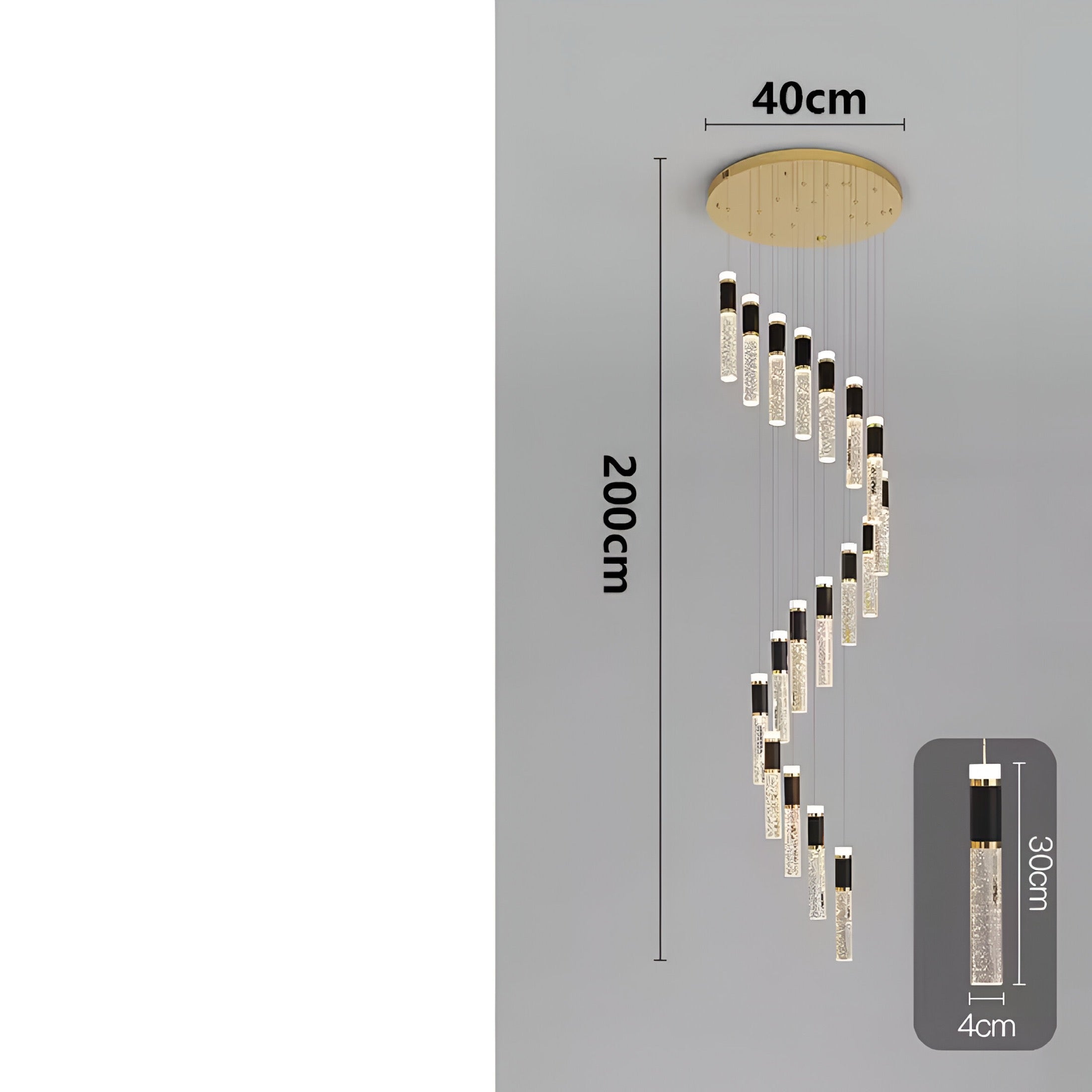 Designer chandelier Aste Deluxe