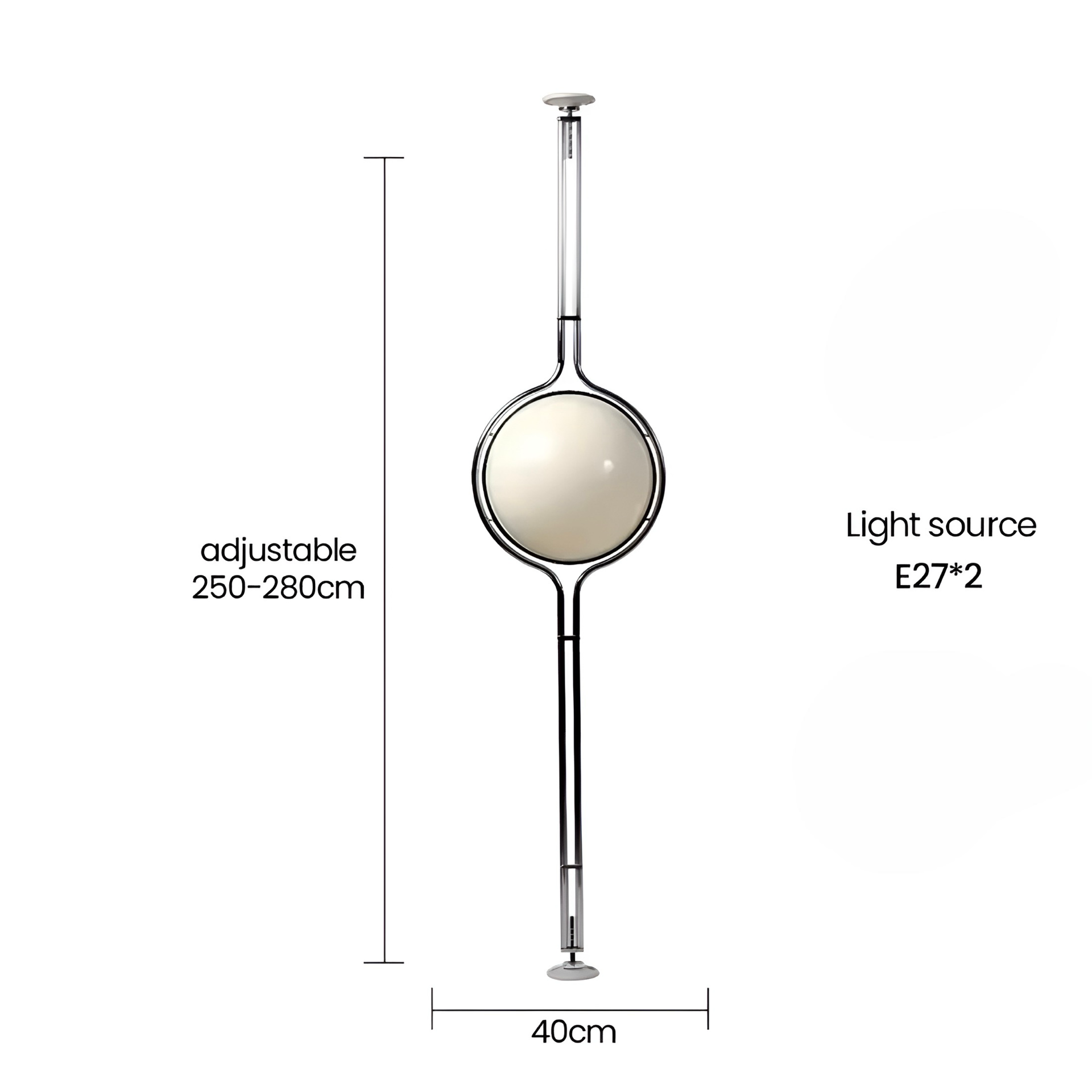 Designer Stehlampe Globo Bianco