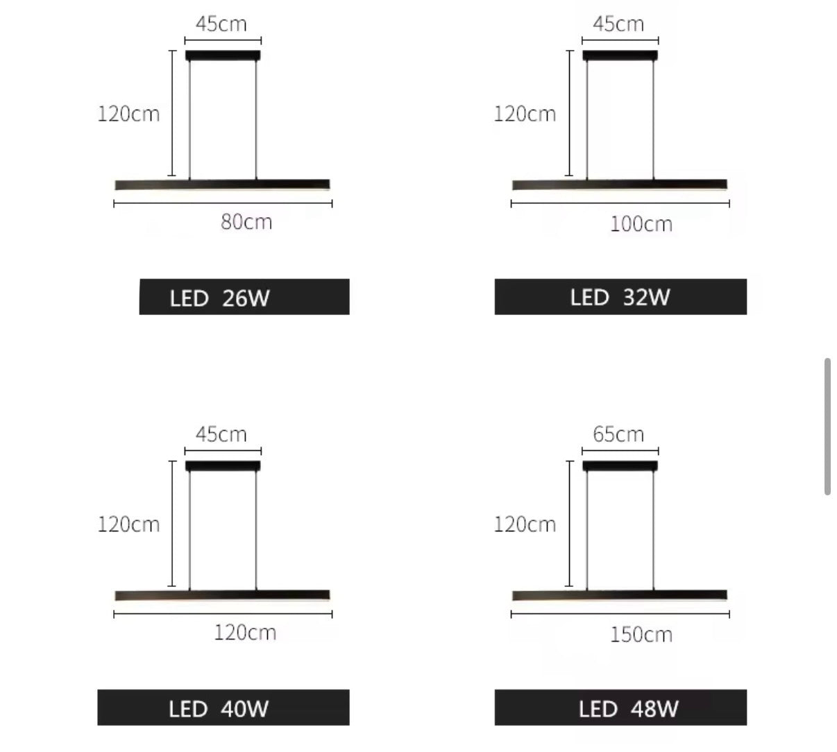 Tavolo da pranzo moderno con lampada a sospensione a LED