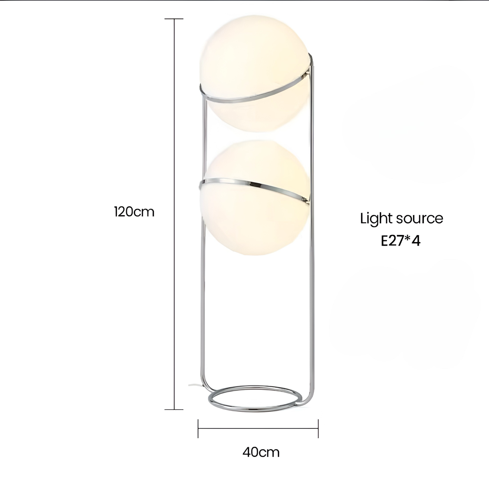 Designer Stehlampe Globo Bianco
