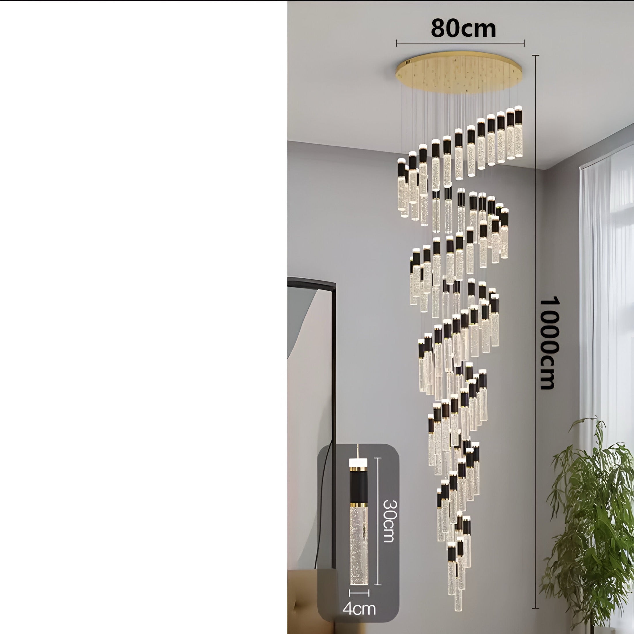 Designer chandelier Aste Deluxe