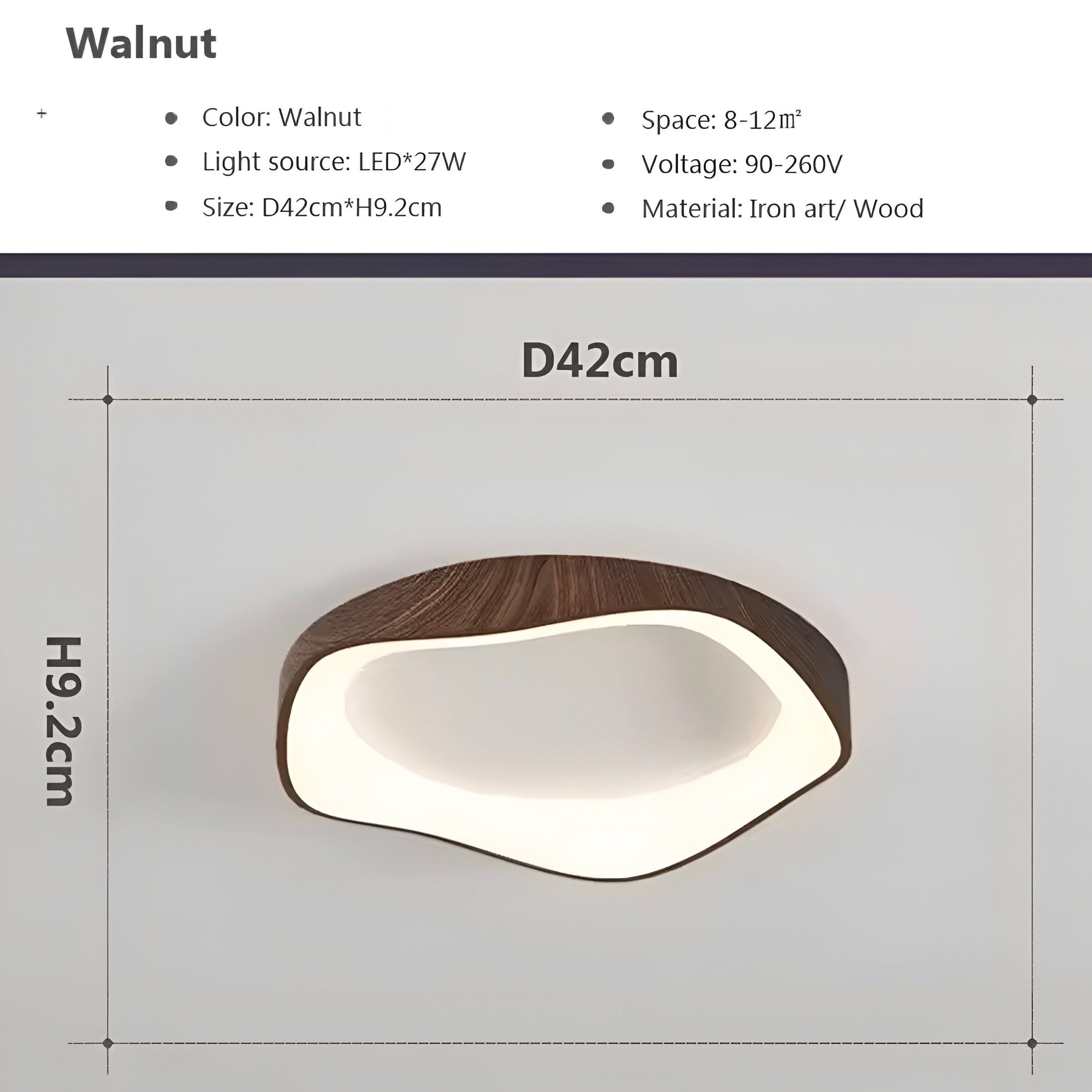 Wooden Lace ceiling lamp