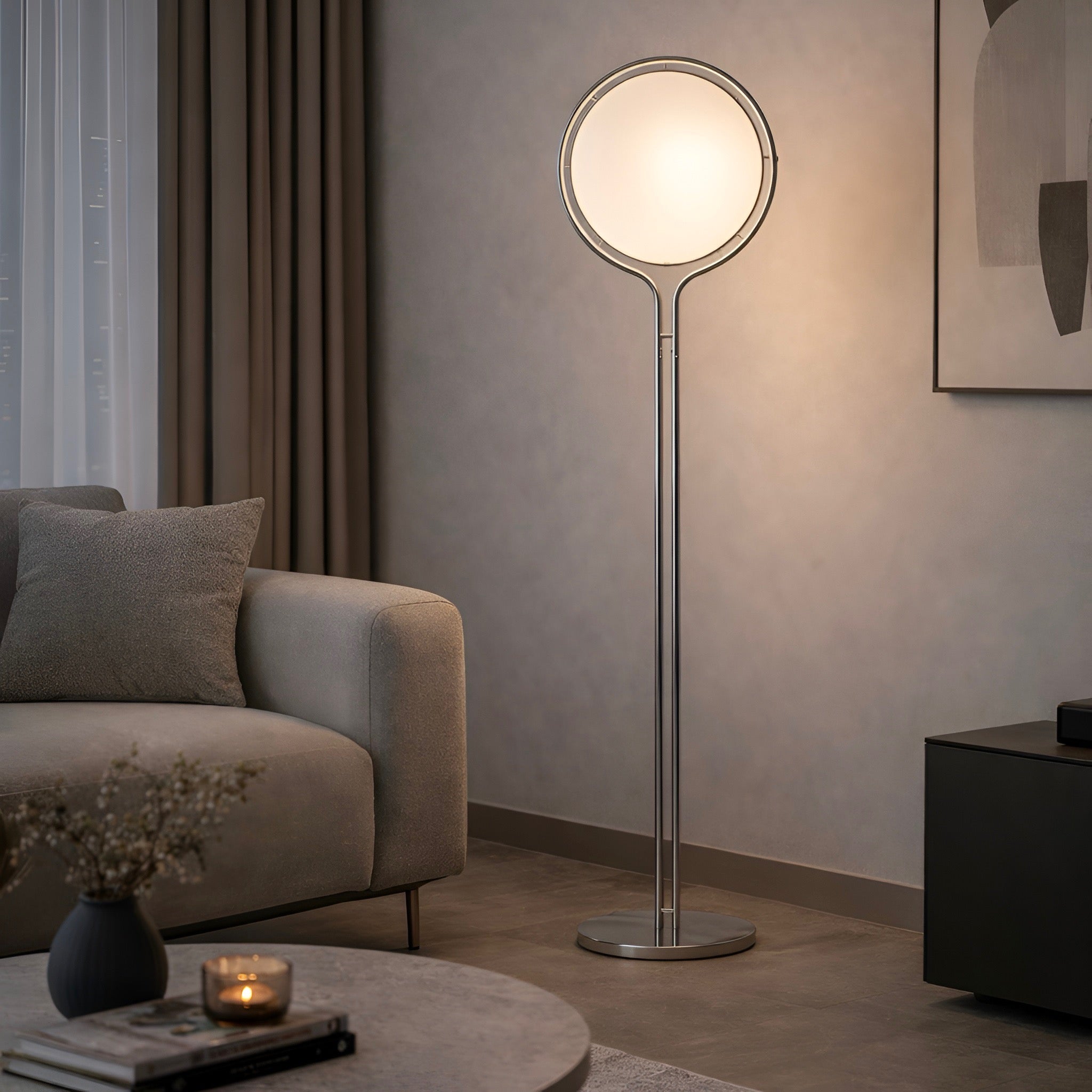 Designer Stehlampe Globo Bianco