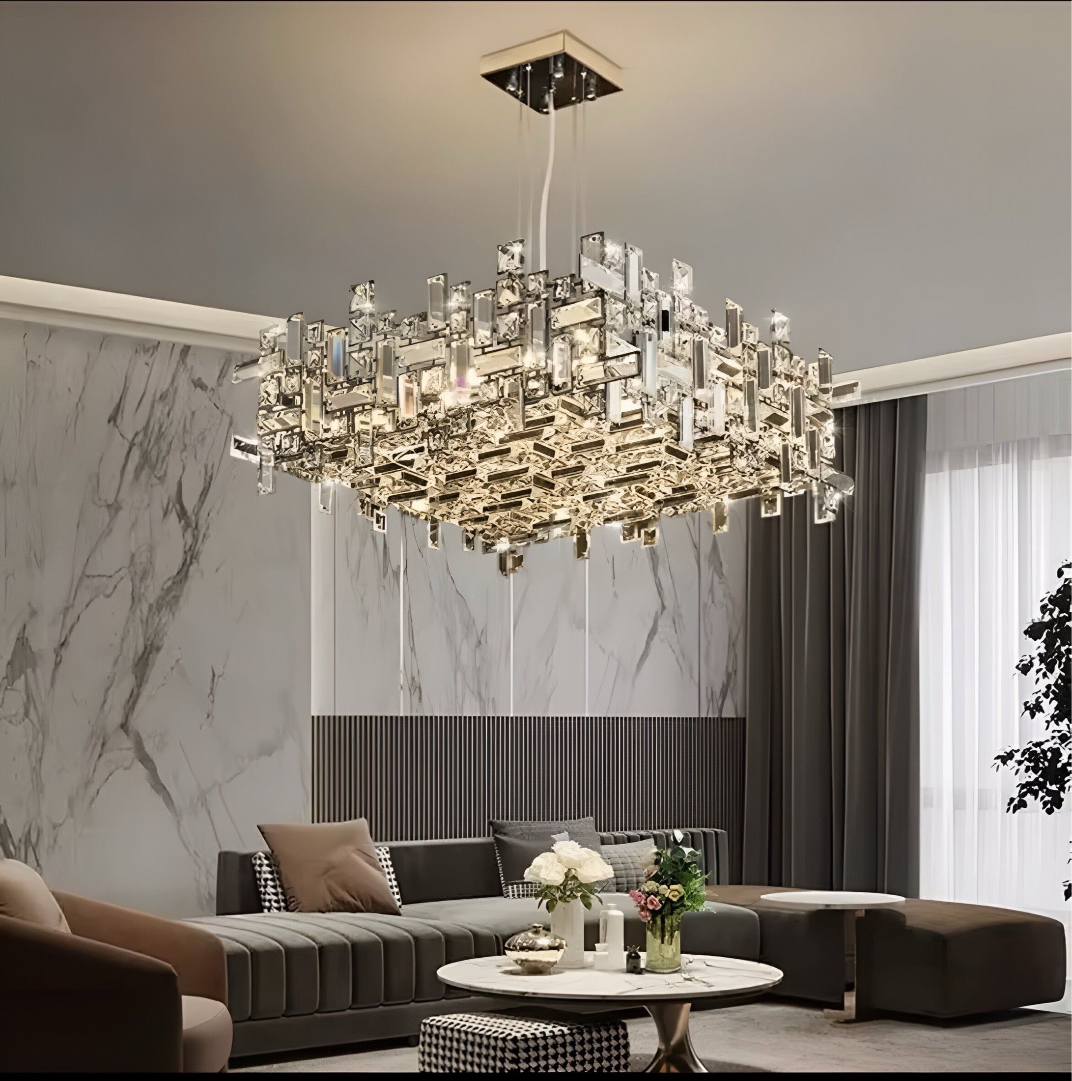 Pendant Lamp Cristallo Quadrato