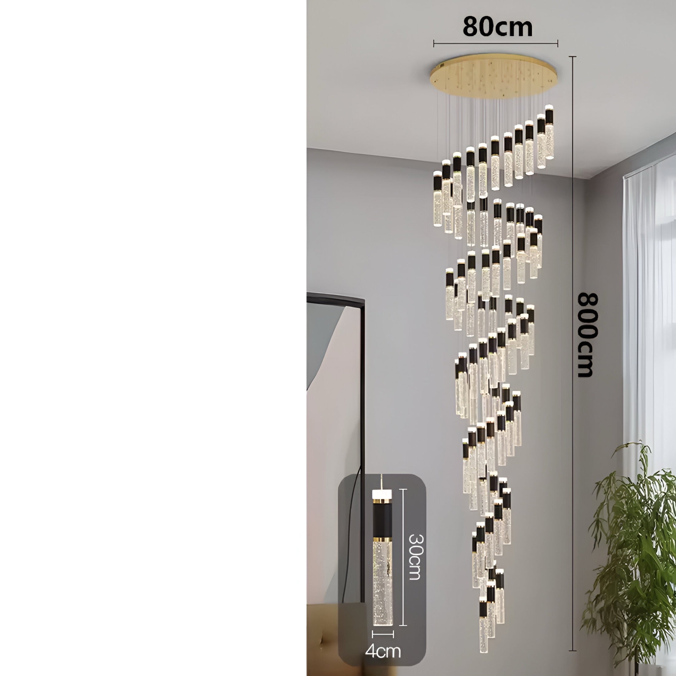 Designer chandelier Aste Deluxe