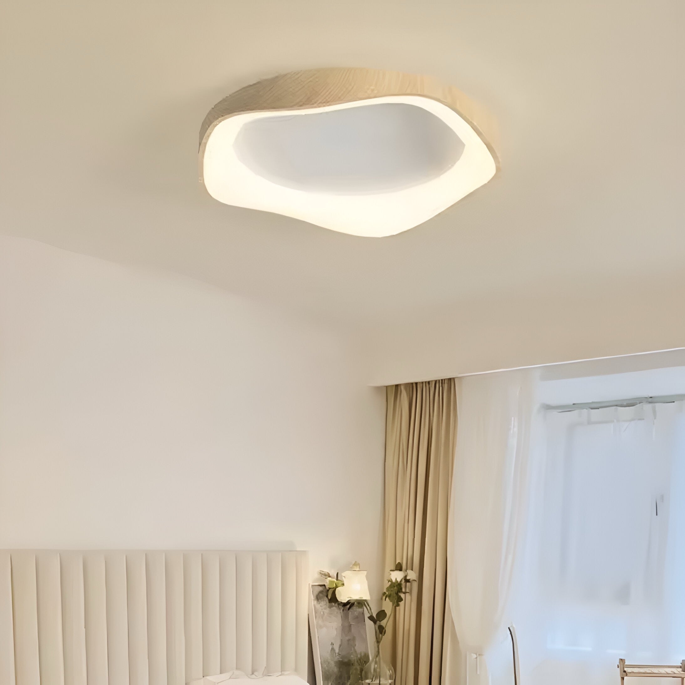 Wooden Lace ceiling lamp