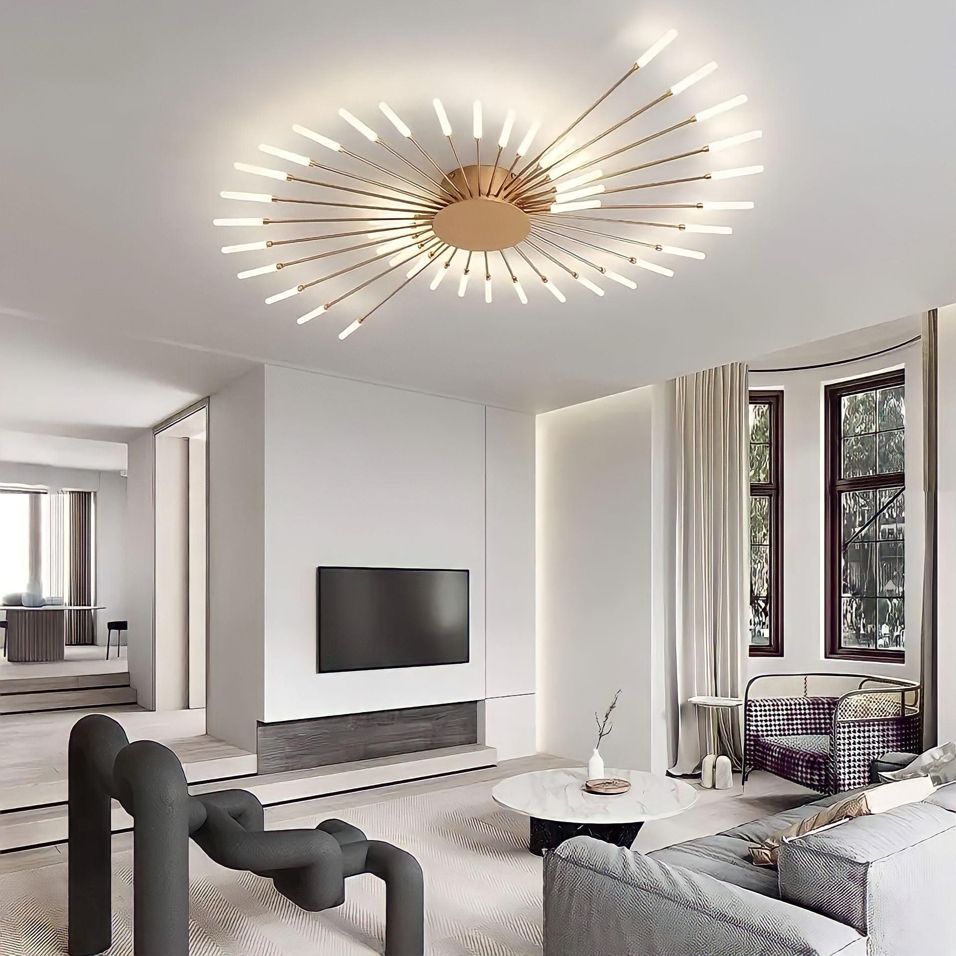 Moderne Deckenlampe im Stacheldesign – BUYnBLUE