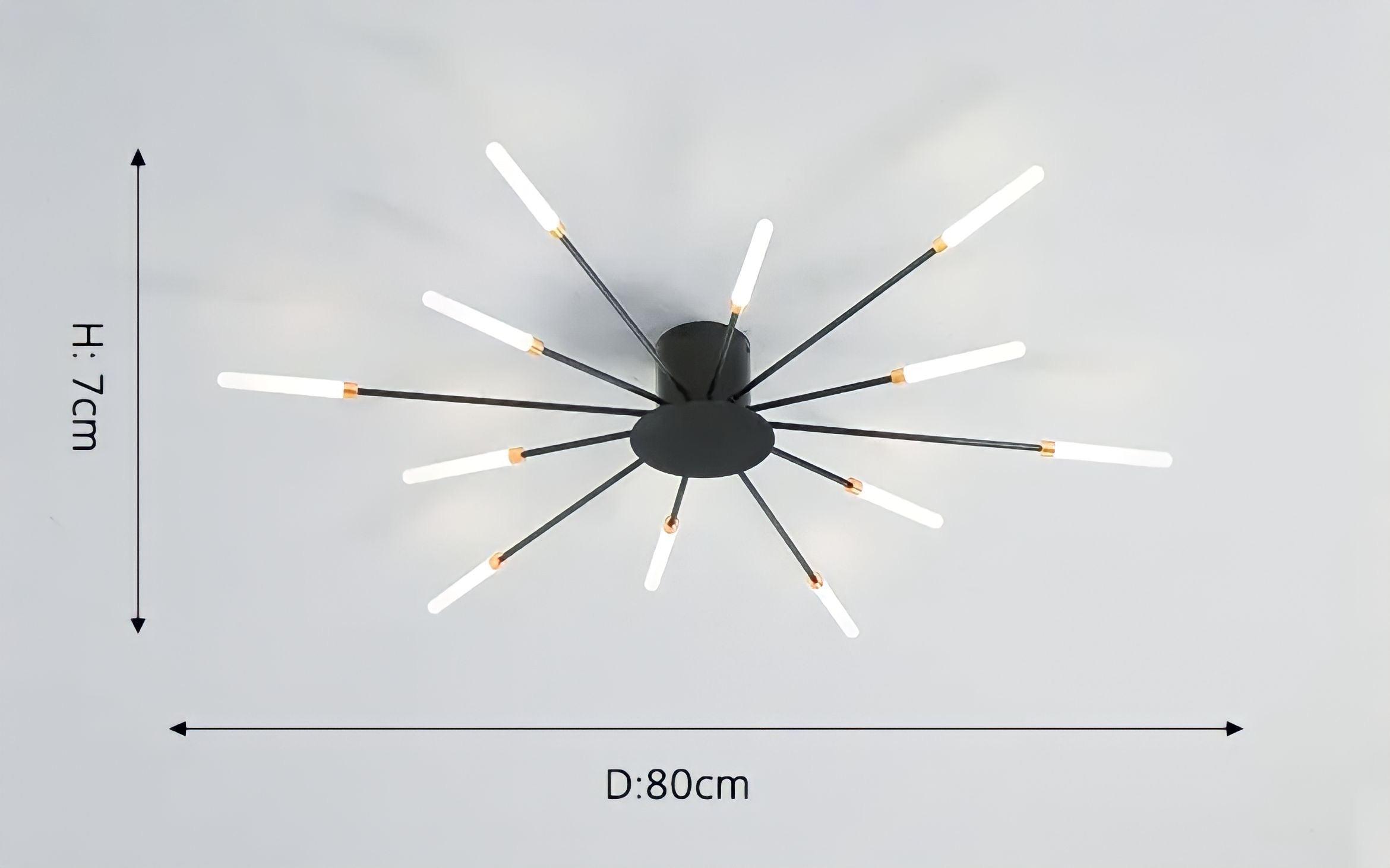 Moderne Deckenlampe im Stacheldesign - BUYnBLUE 