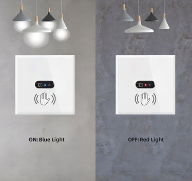 Intelligenter IR-Lichtschalter Für Die Wand – Berührungslos, Infrarot-Sensor, AC110–240 V, EU-Glasdesign, 10 Cm Reichweite