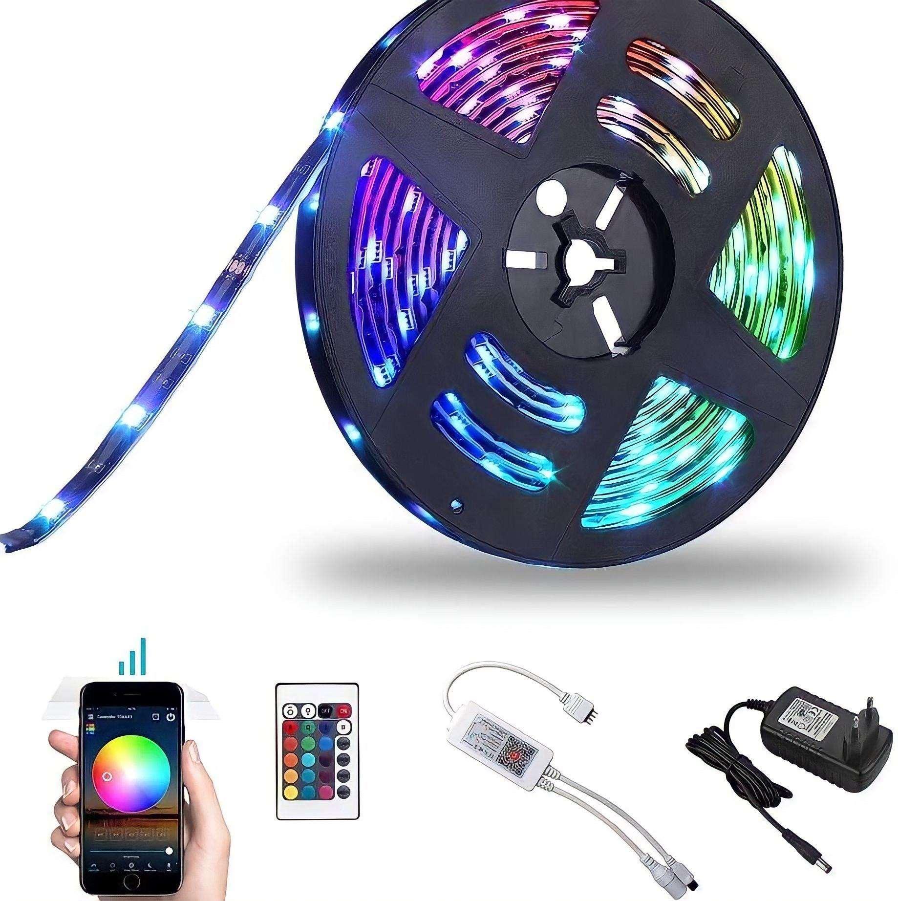 LED strips colored with remote control - BUYnBLUE 