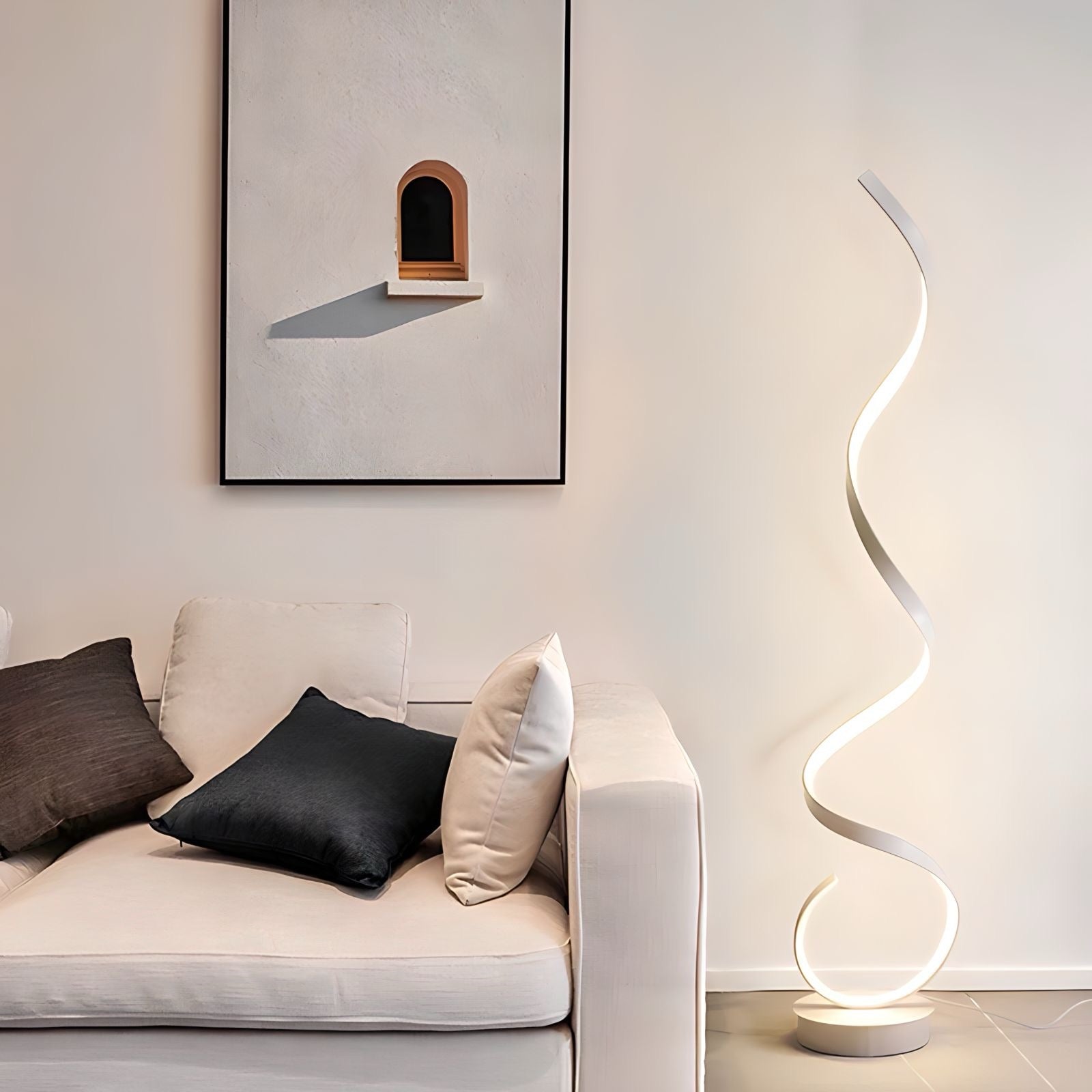 Floor lamp in spiral design - BUYnBLUE 