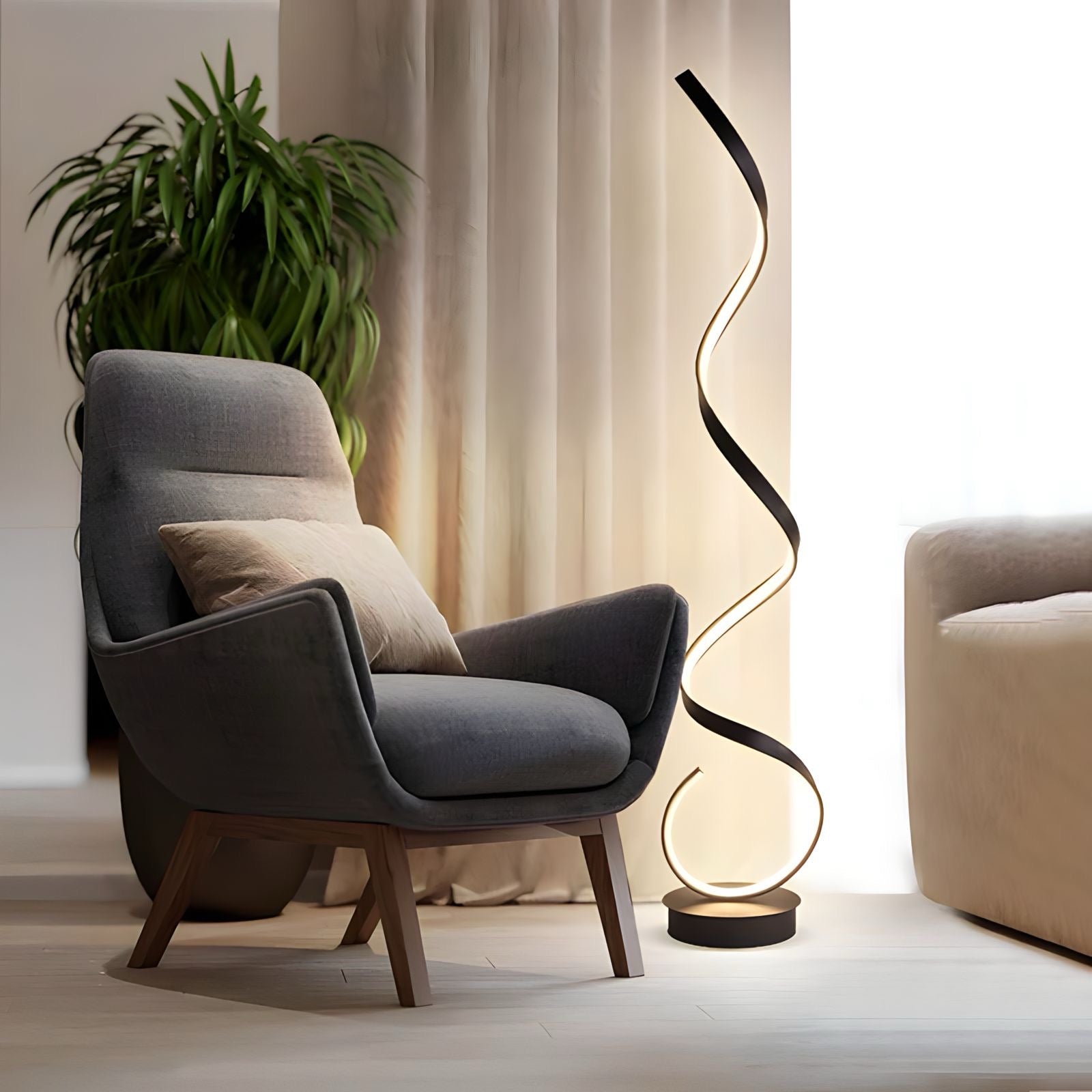 Floor lamp in spiral design - BUYnBLUE 