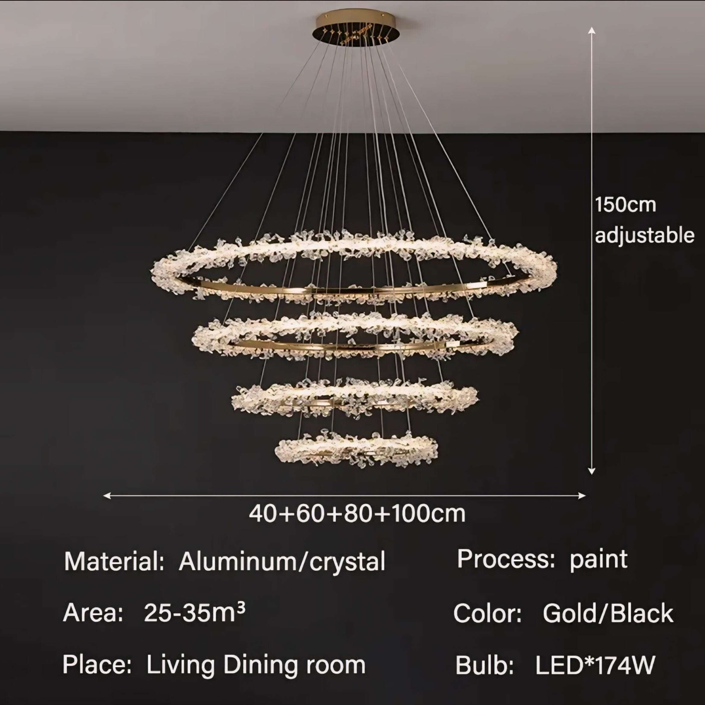 Pendant Lamp Halo Crystal - BUYnBLUE 