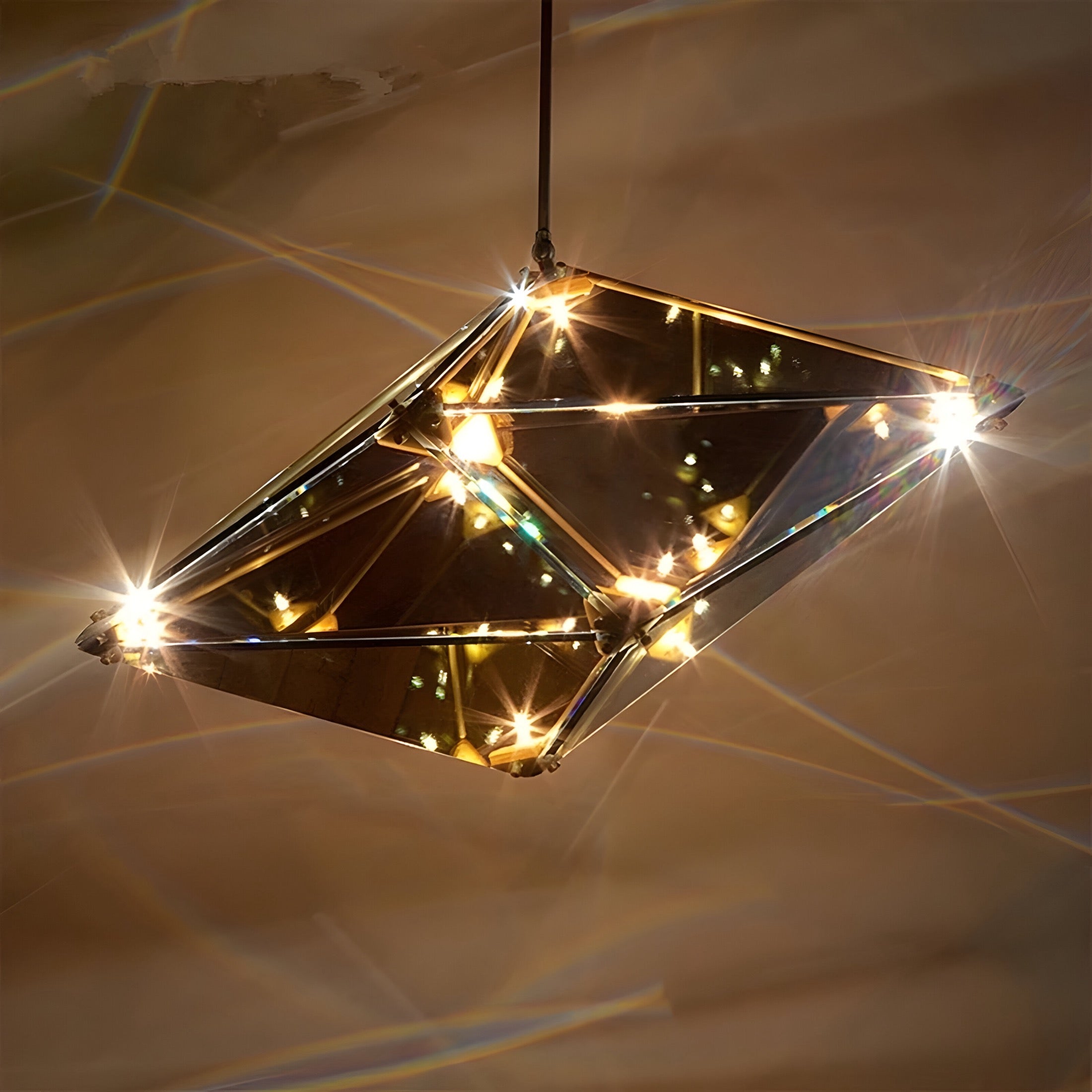 Modern Pendant Lamp Diamante Grezzo