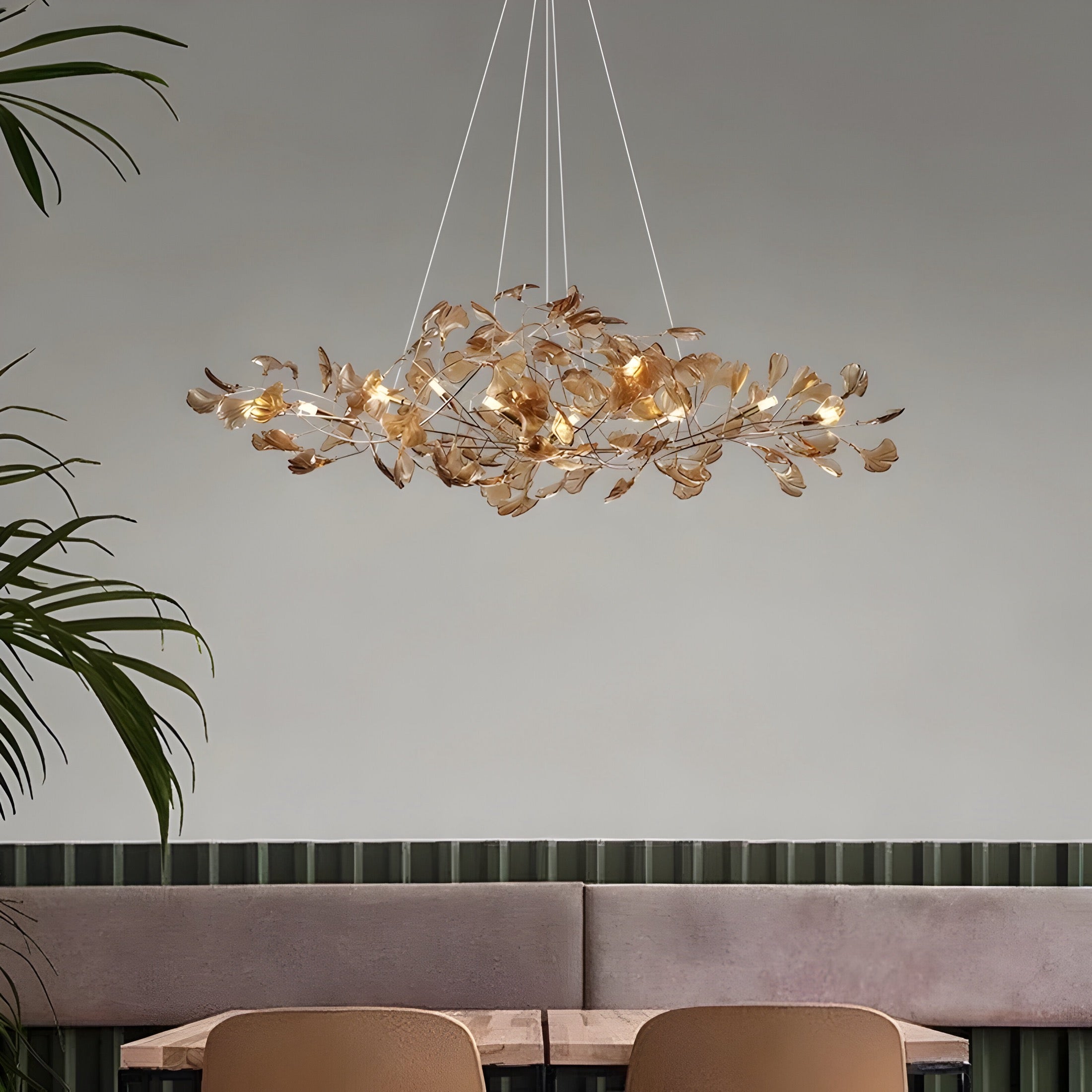 Modern Ginkgo pendant light