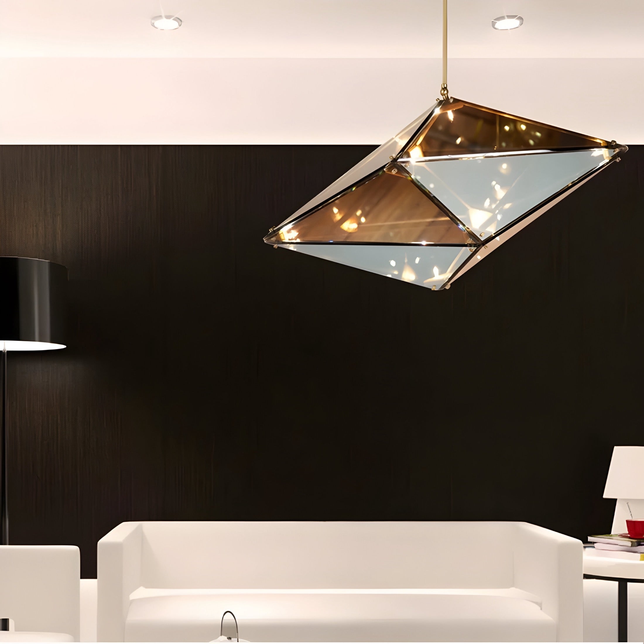 Modern Pendant Lamp Diamante Grezzo