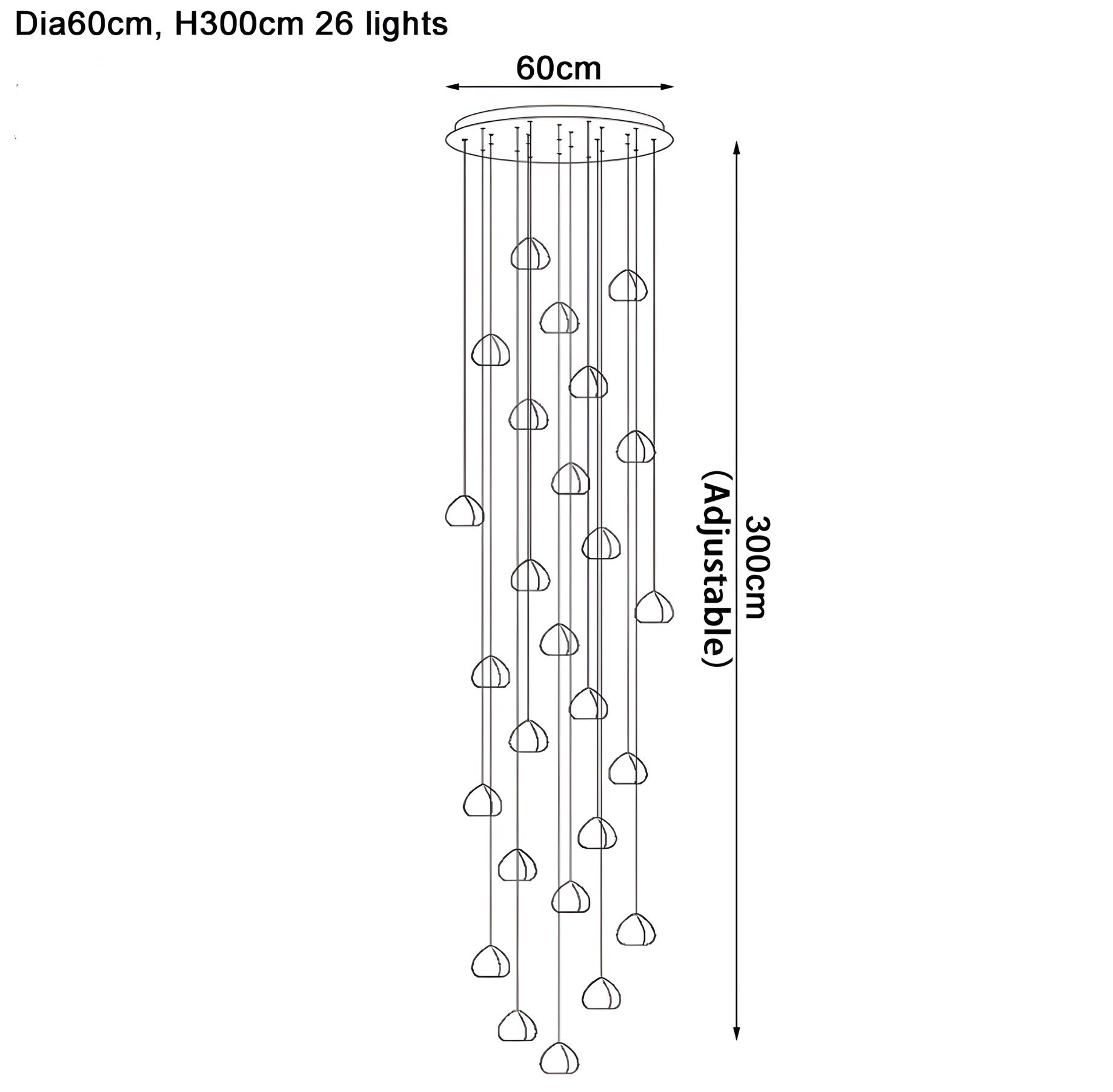 Designer chandelier Fondera