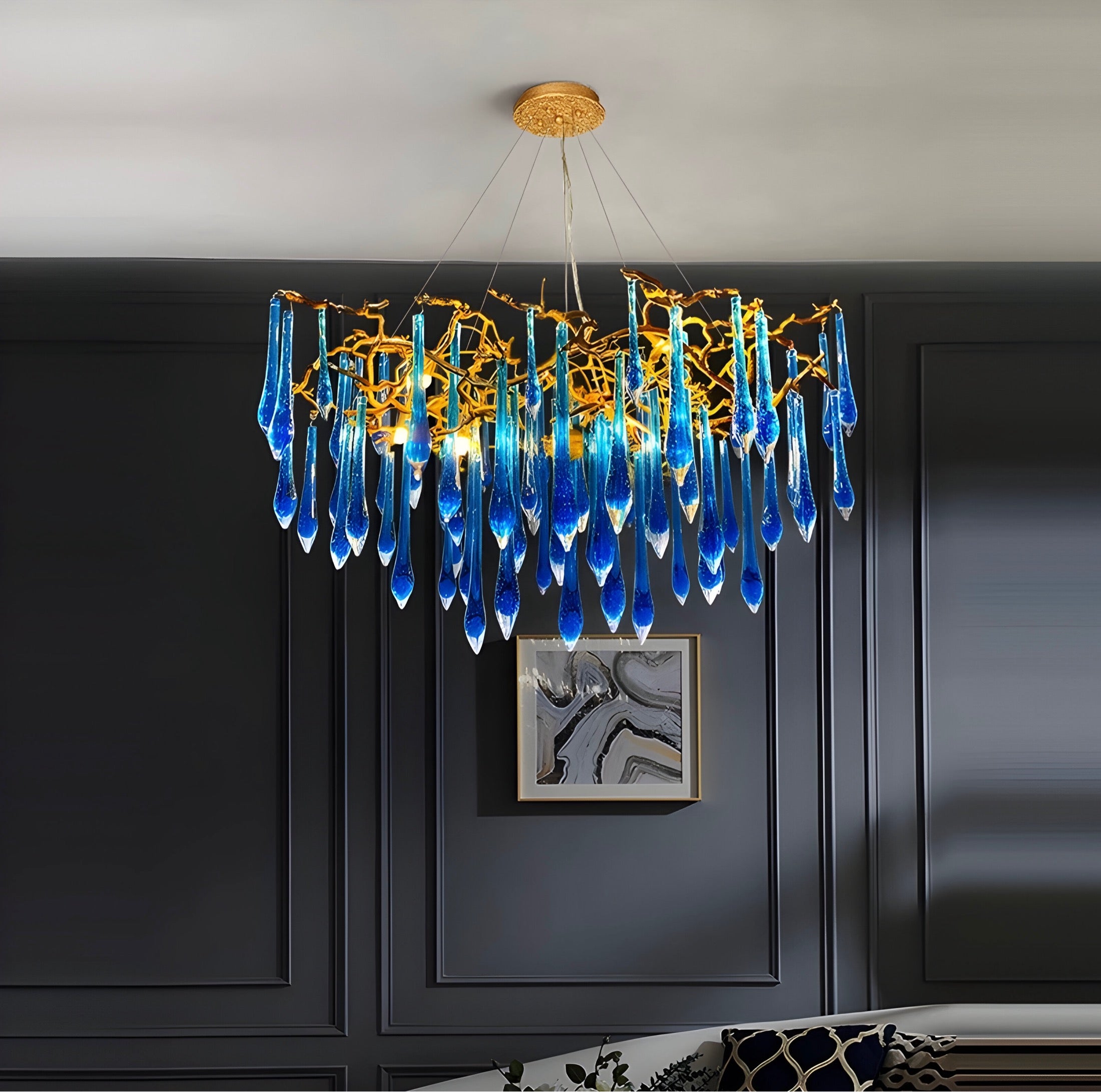 Designer chandelier Felice Bleu BUYnBLUE