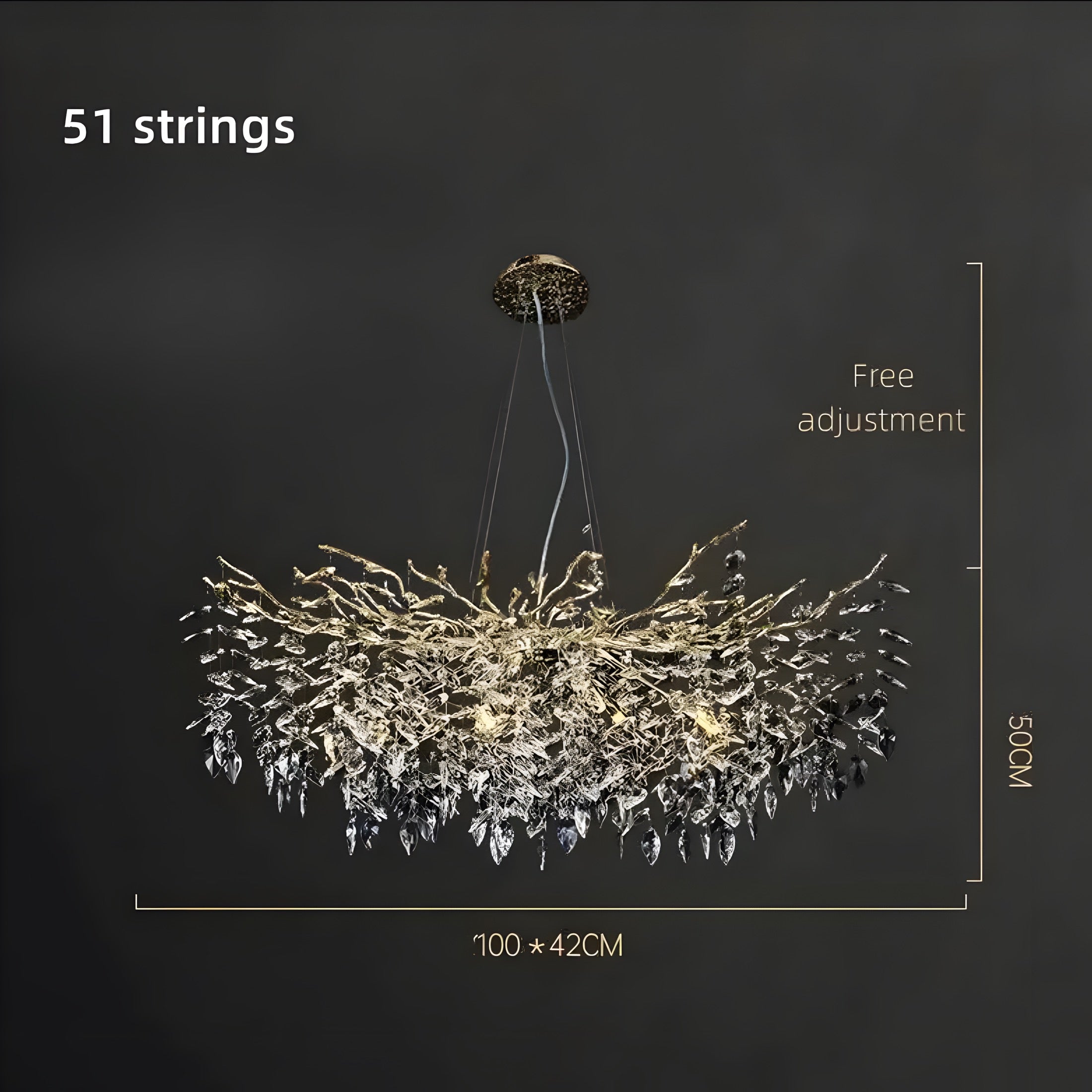 Designer chandelier Scintillio BUYnBLUE