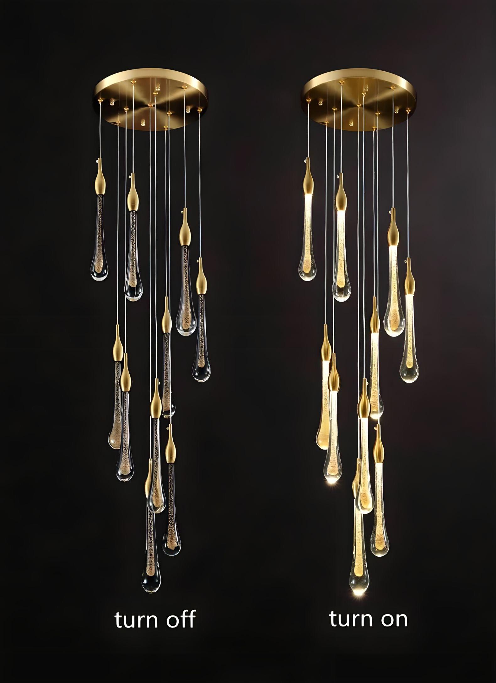 Duplex chandelier Waterdrop - BUYnBLUE 