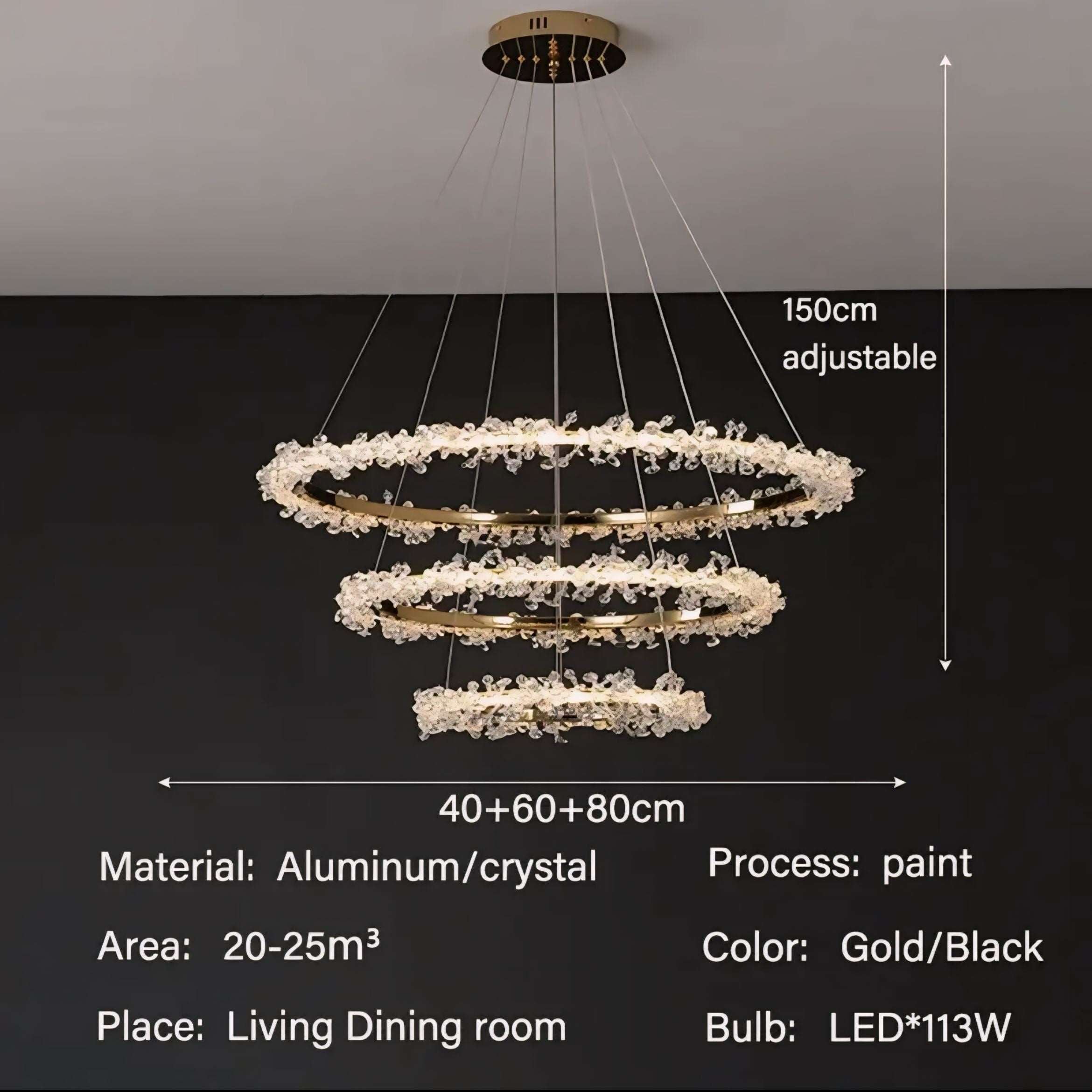 Pendant Lamp Halo Crystal - BUYnBLUE 