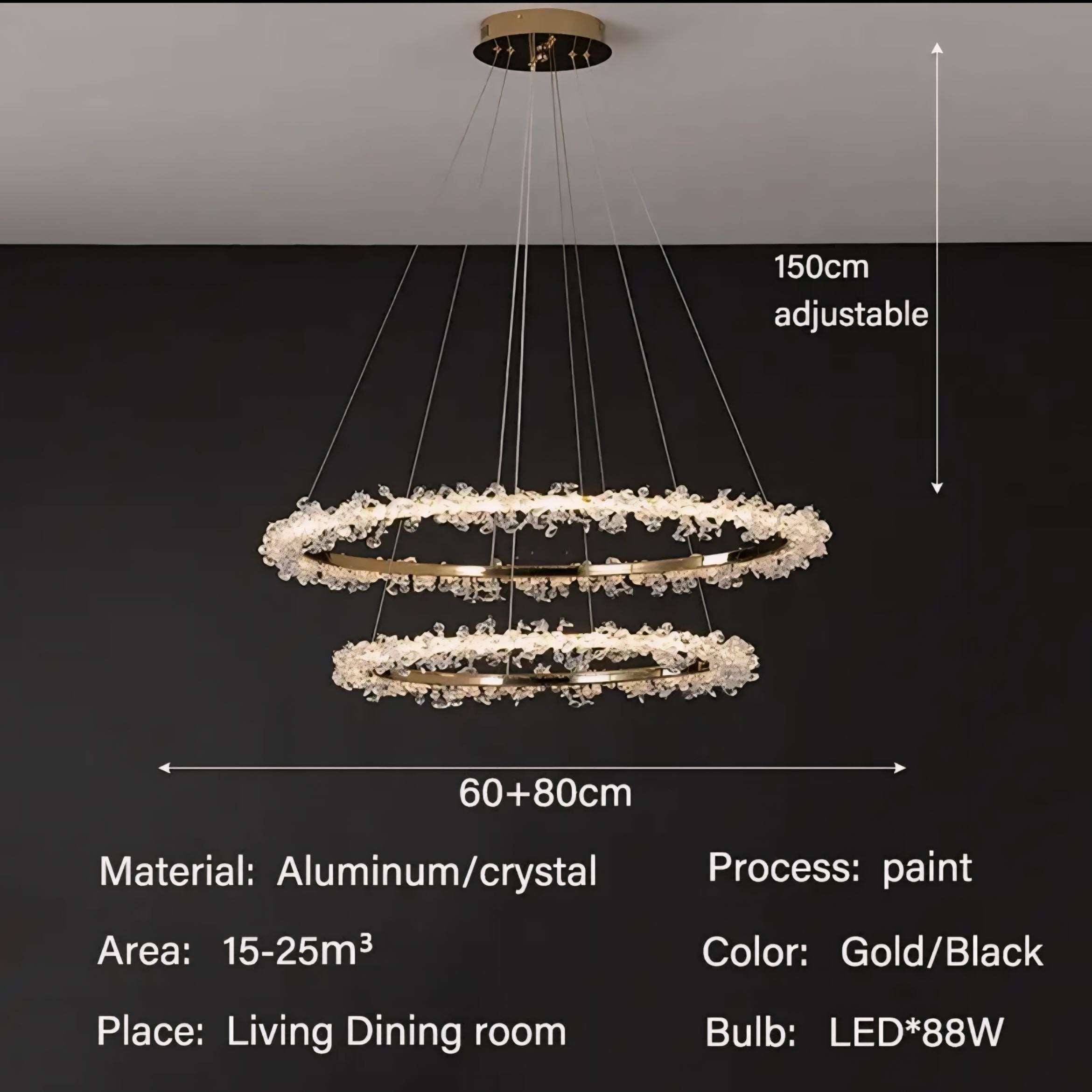 Pendant Lamp Halo Crystal - BUYnBLUE 