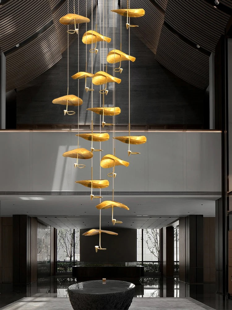 Lotus D'Or chandelier