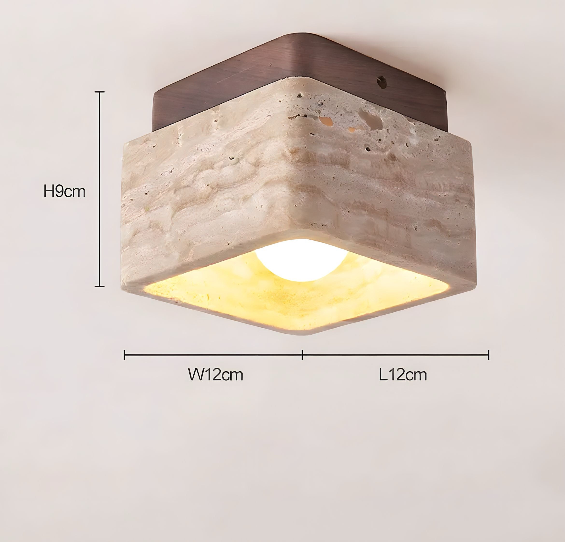 Ceiling lamp Legna Travertina