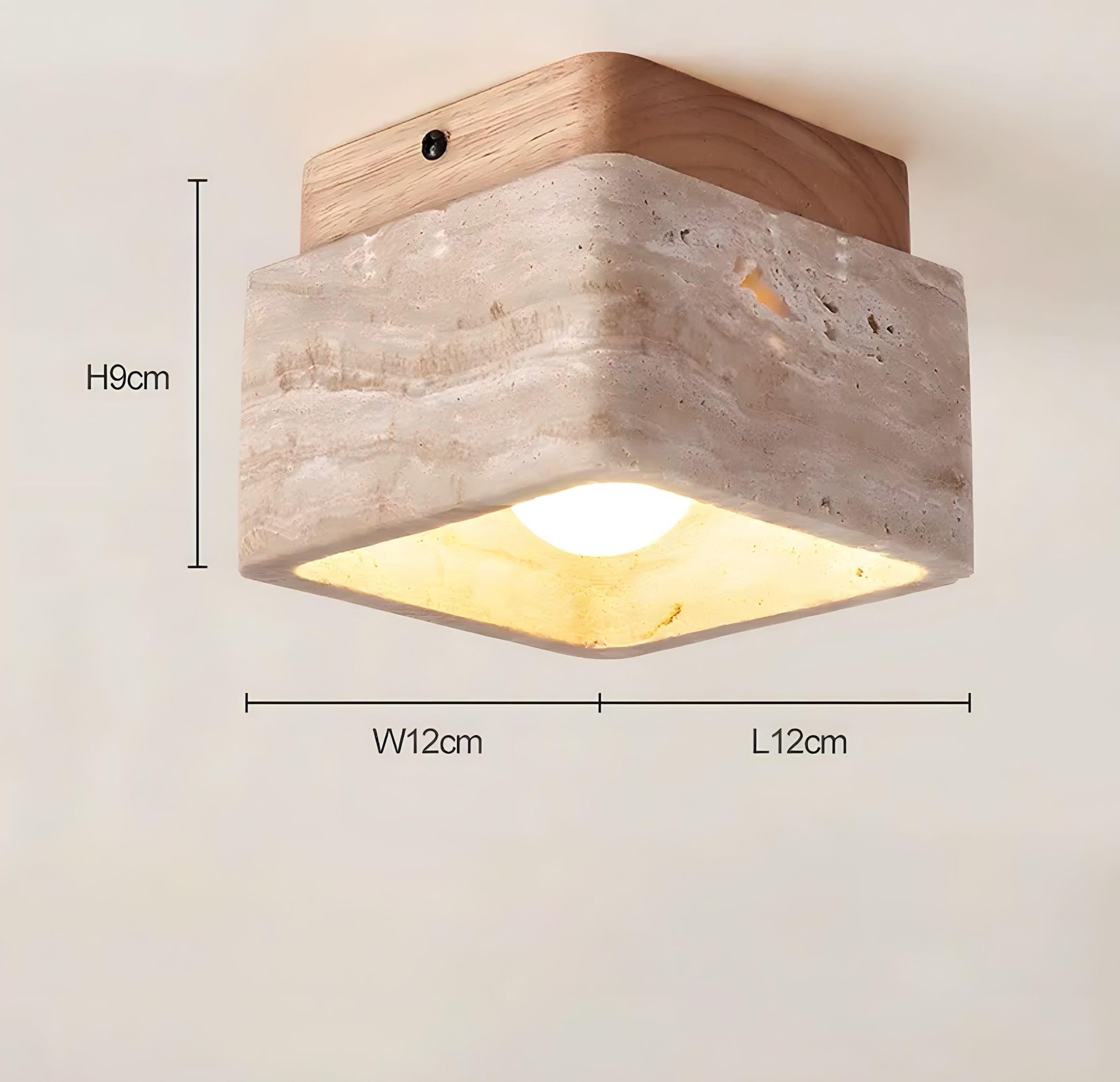 Ceiling lamp Legna Travertina