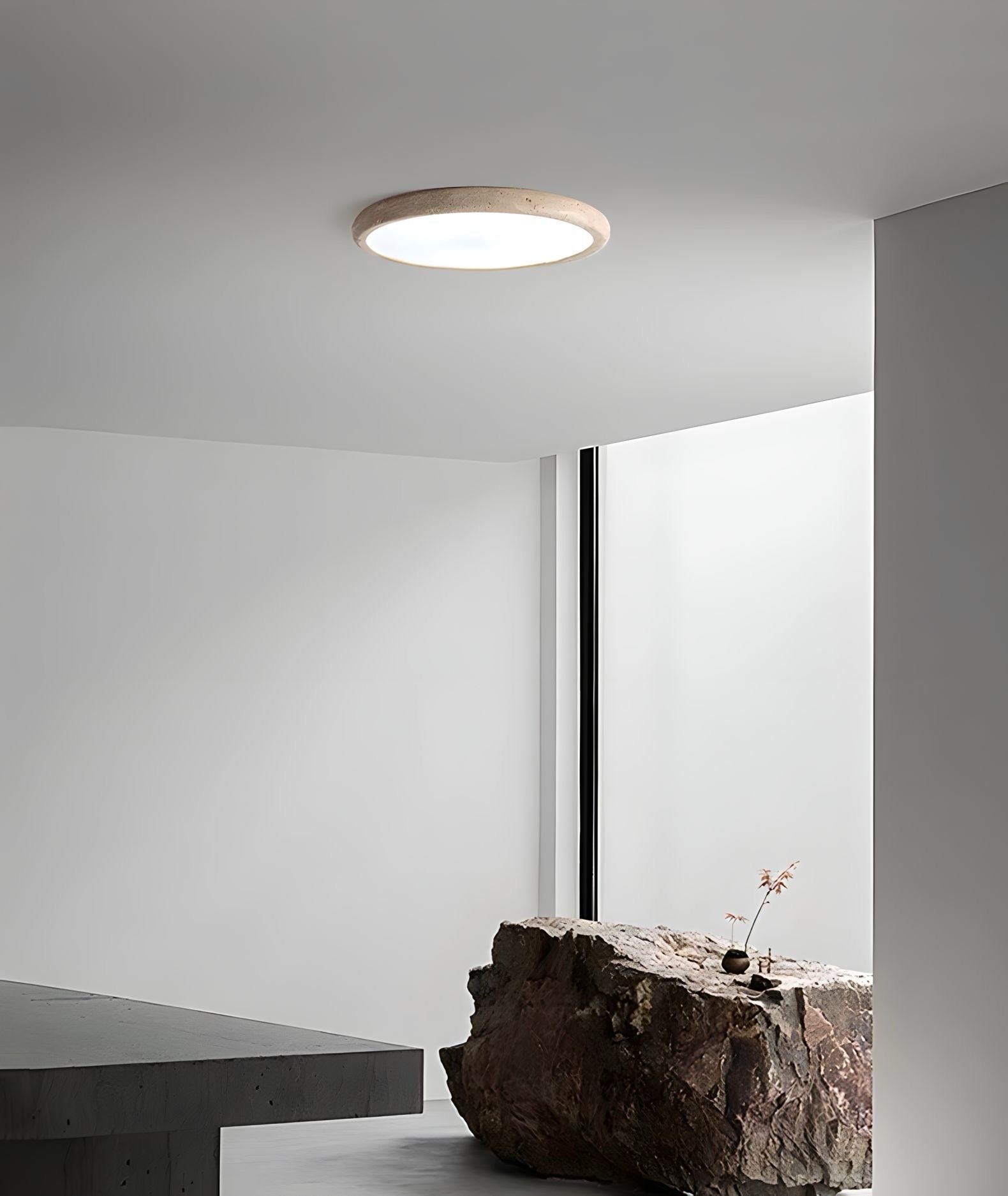 Travertina ceiling lamp