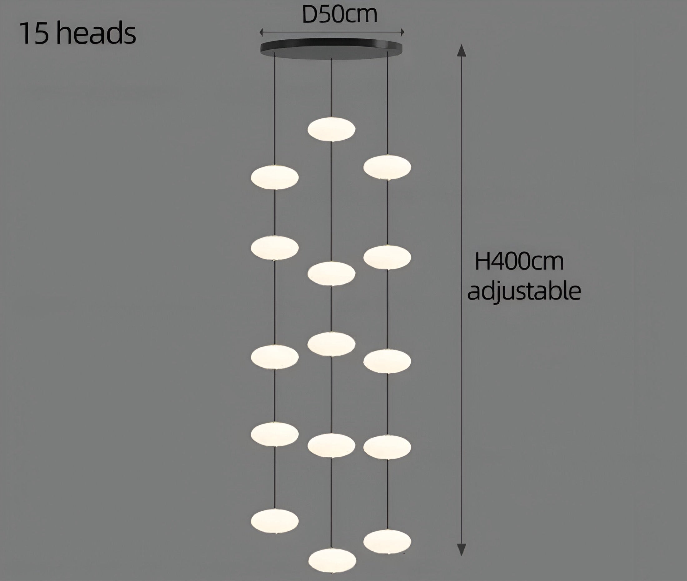 Lunizio Deluxe chandelier BUYnBLUE