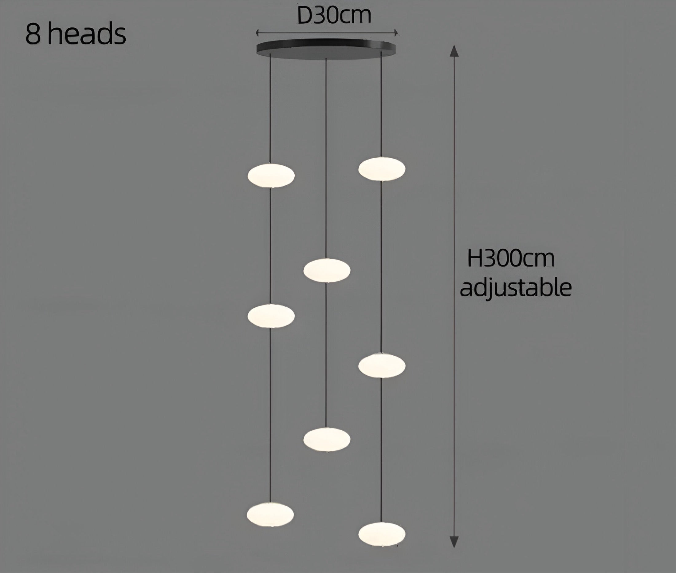 Lunizio Deluxe chandelier BUYnBLUE