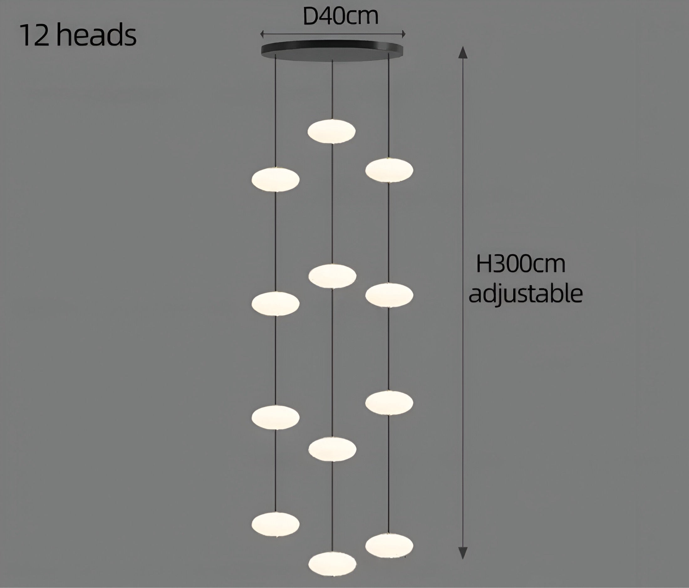 Lunizio Deluxe chandelier BUYnBLUE