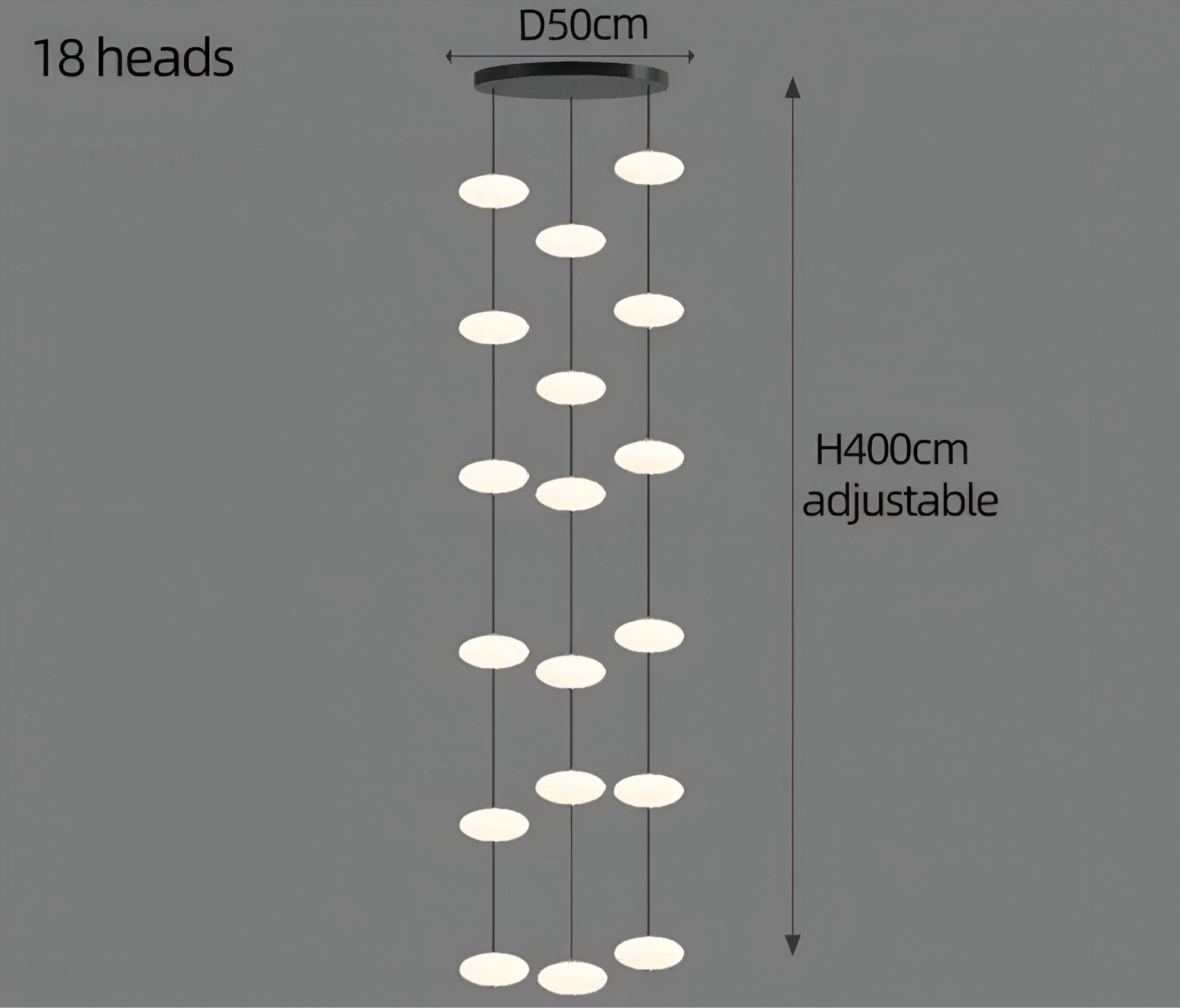 Lunizio Deluxe chandelier BUYnBLUE