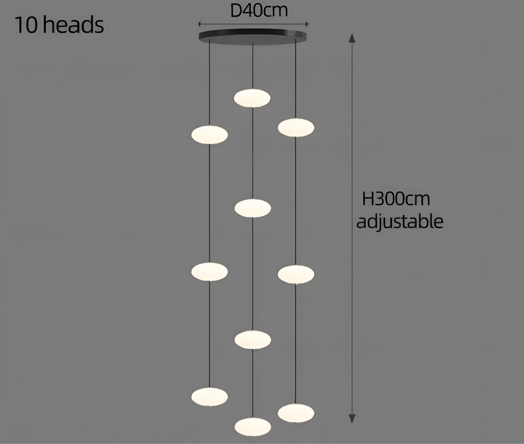 Lunizio Deluxe chandelier BUYnBLUE