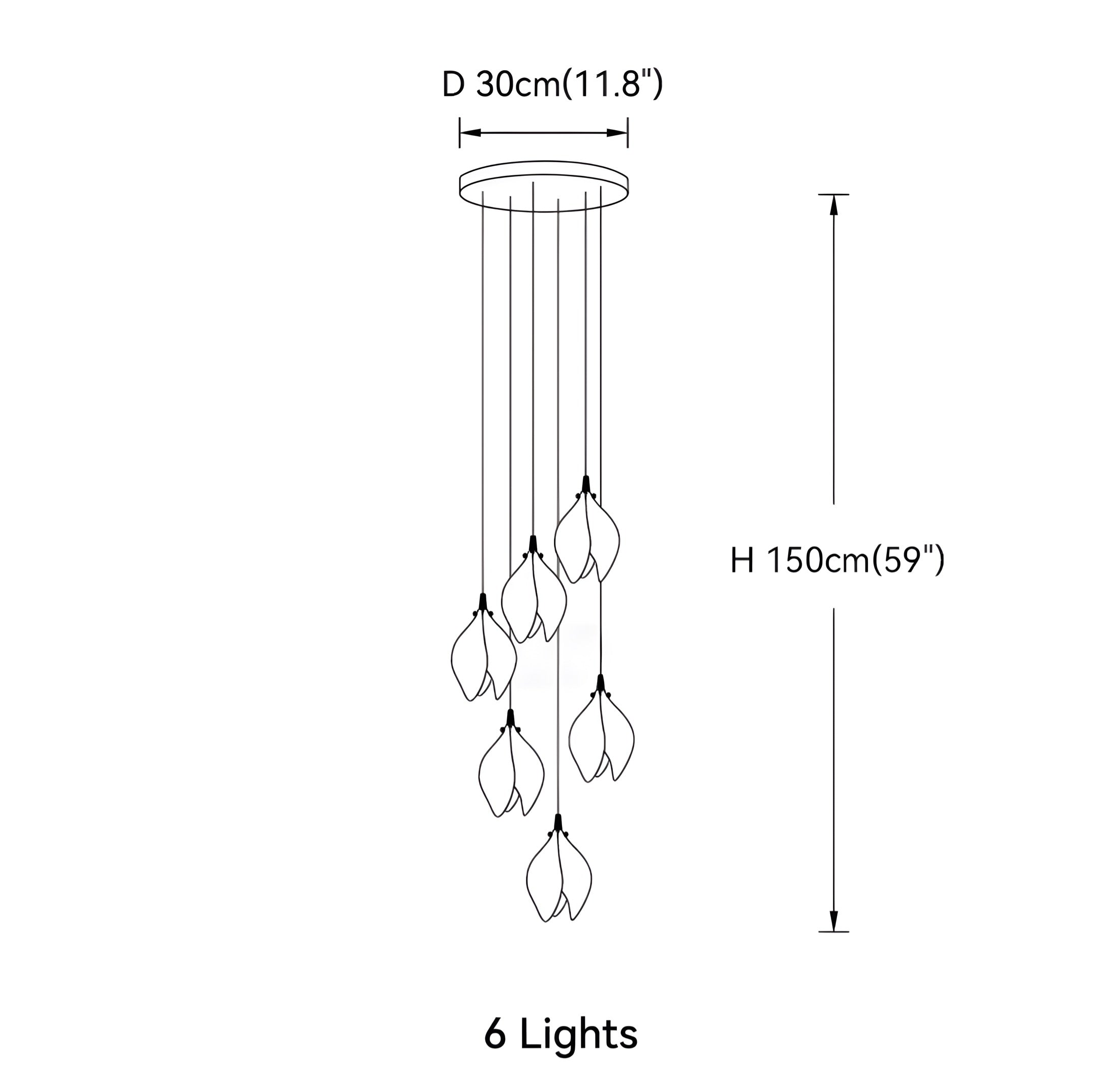 Magnolia Blanco chandelier BUYnBLUE