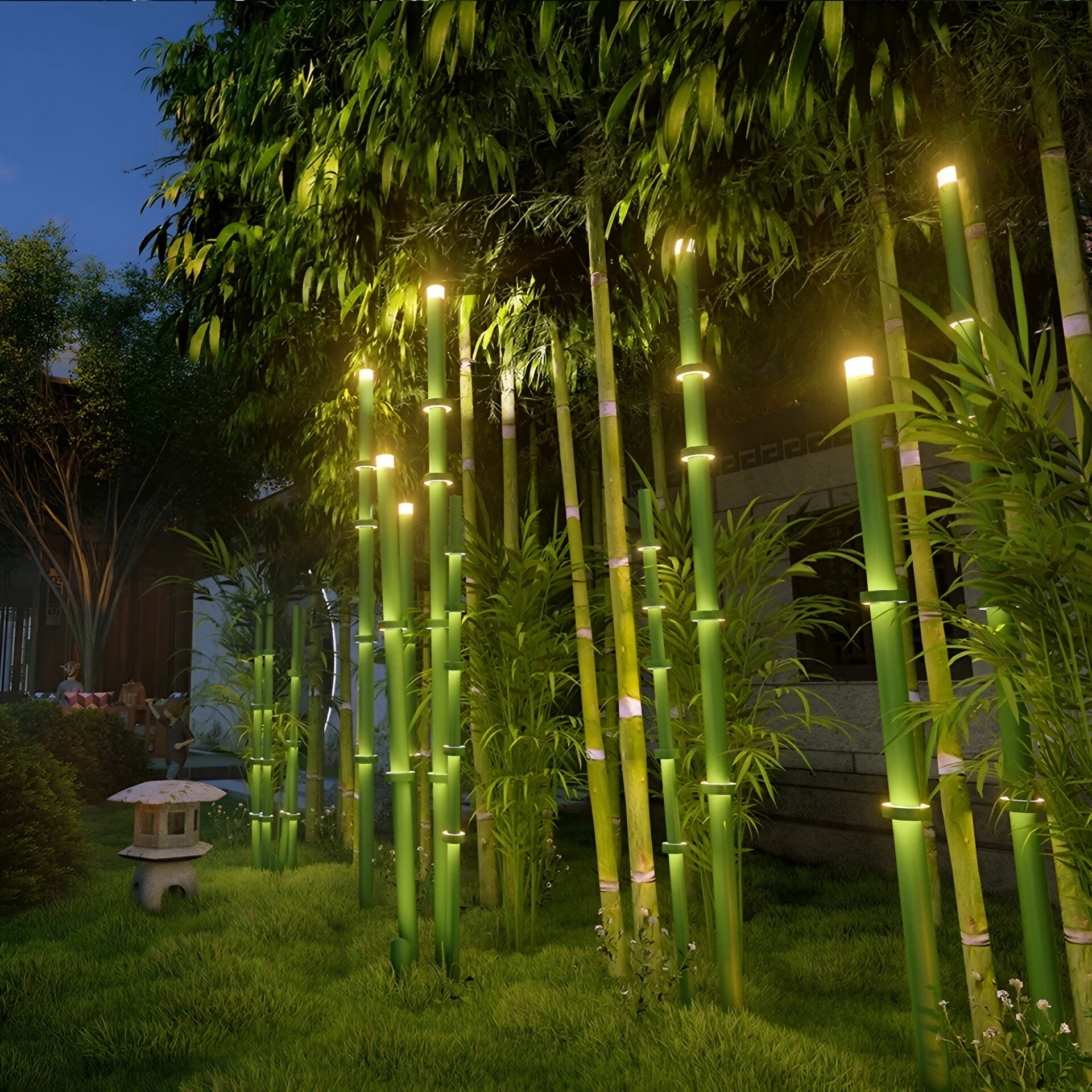 Outdoor Lamp Modern Bamboo BUYnBLUE