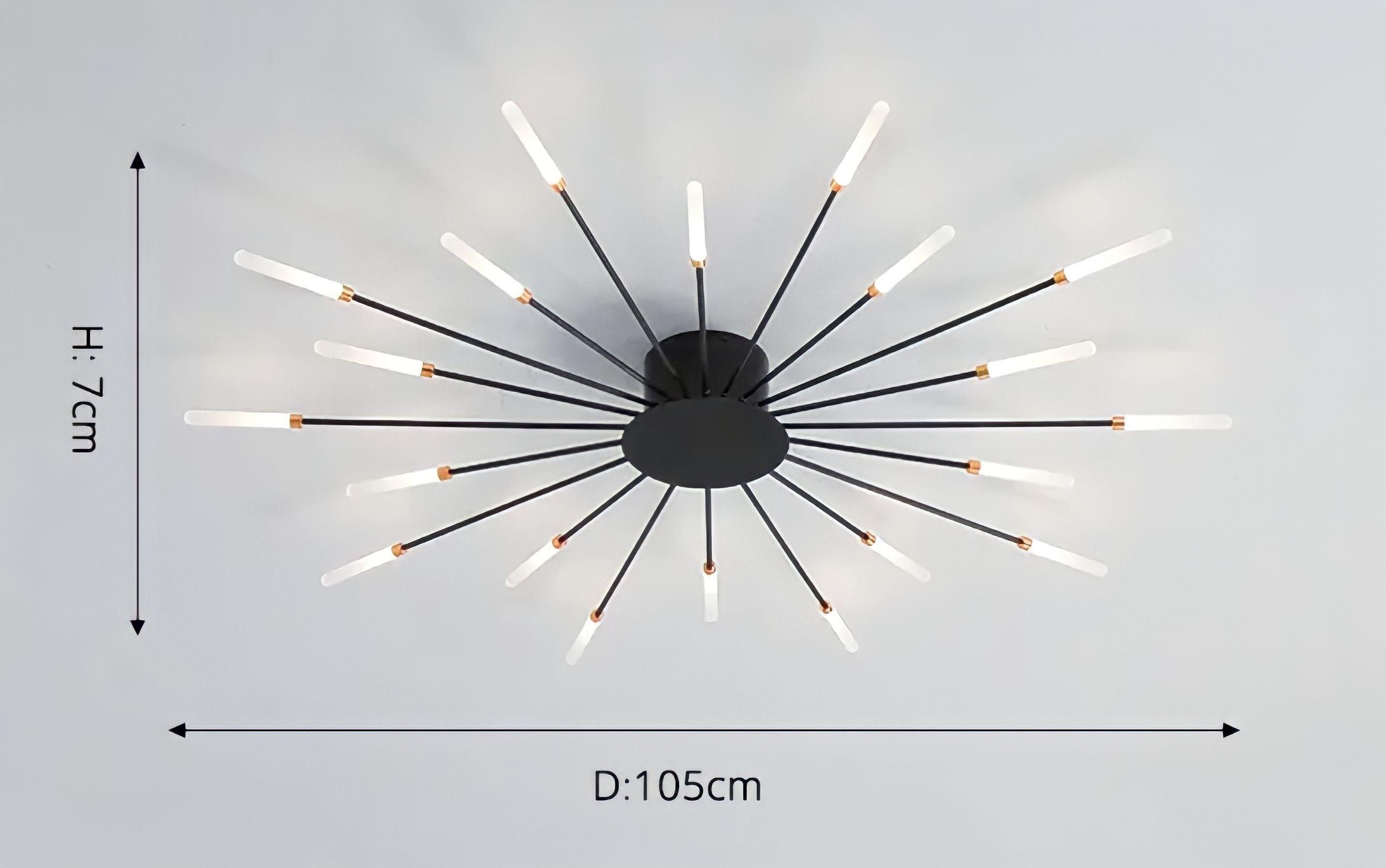 Modern ceiling lamp in spike design - BUYnBLUE 