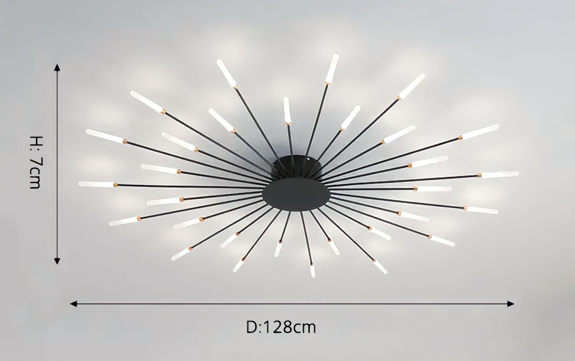 Modern ceiling lamp in spike design - BUYnBLUE 