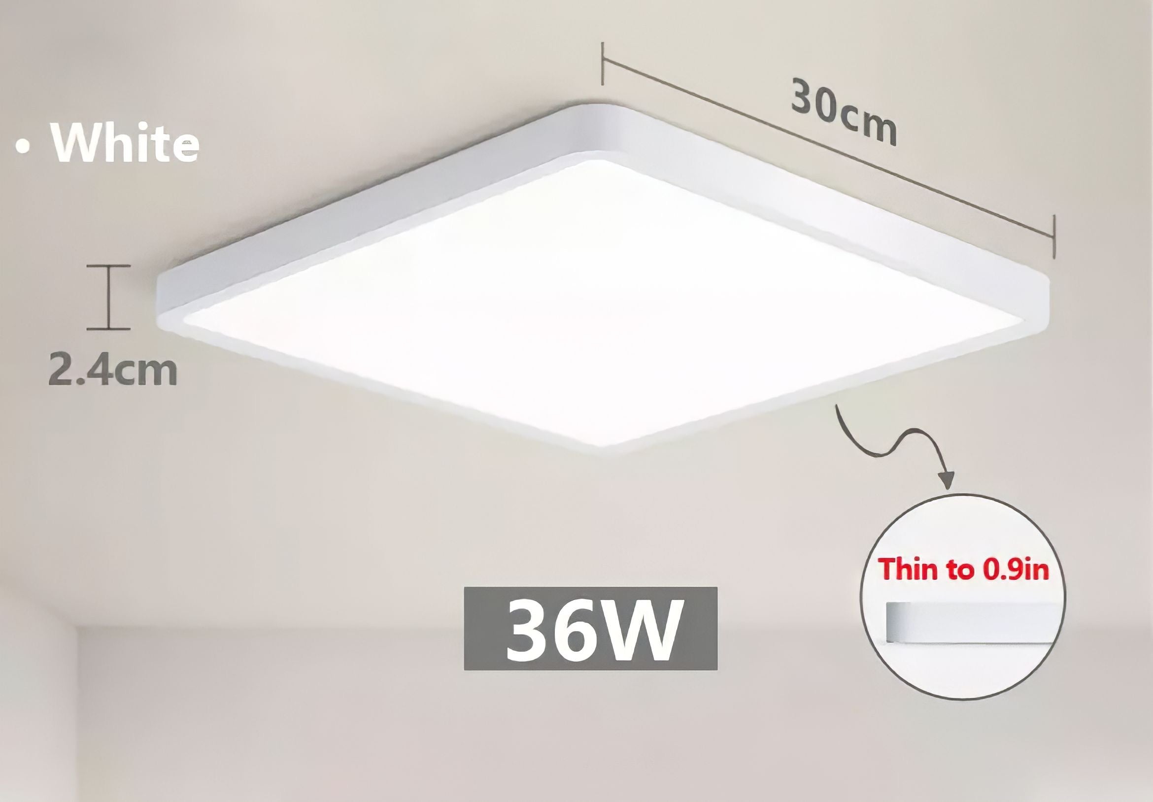 Squadra LED ceiling lamp - BUYnBLUE 