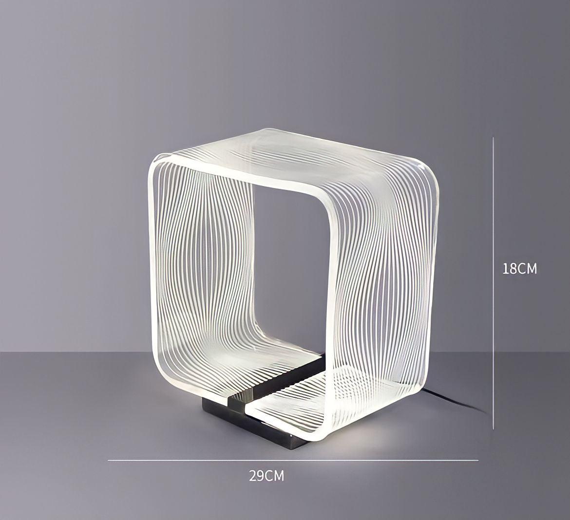 LED table lamp in cube shape - BUYnBLUE 