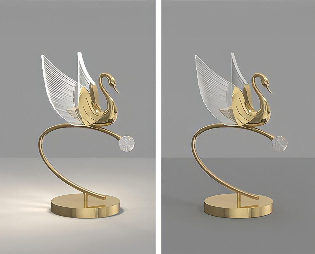 Swan-shaped LED table lamp - BUYnBLUE 