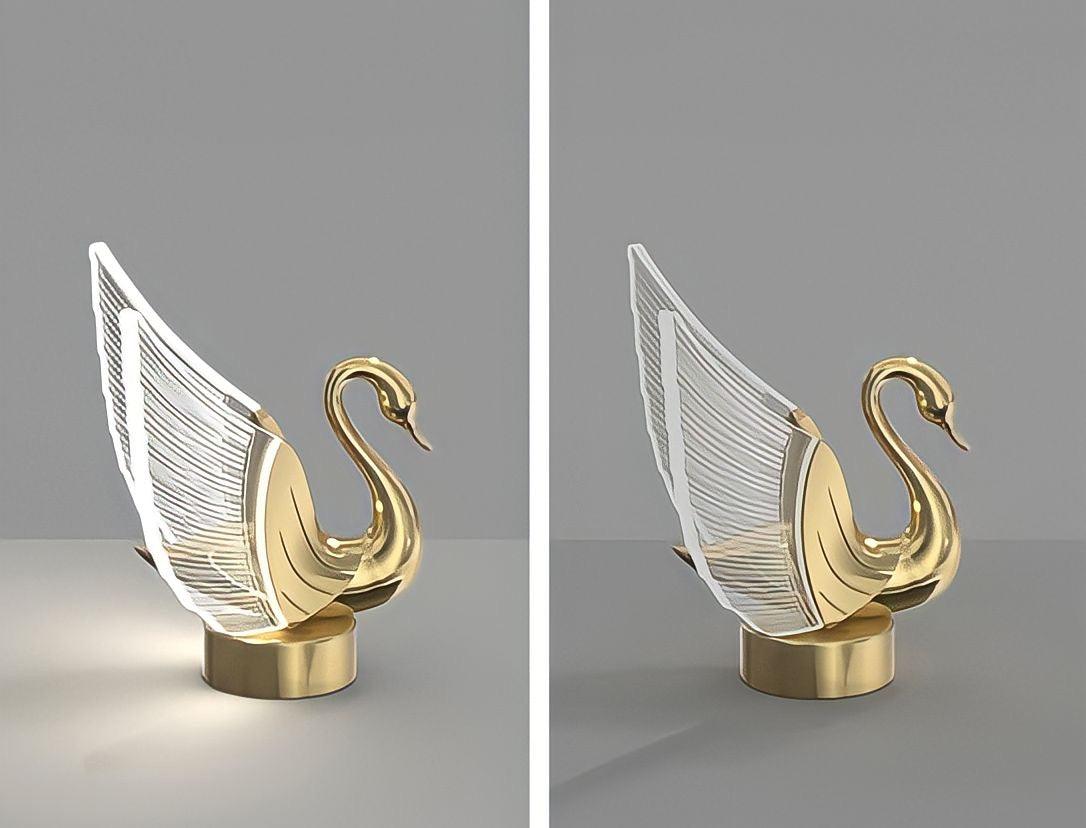 Swan-shaped LED table lamp - BUYnBLUE 