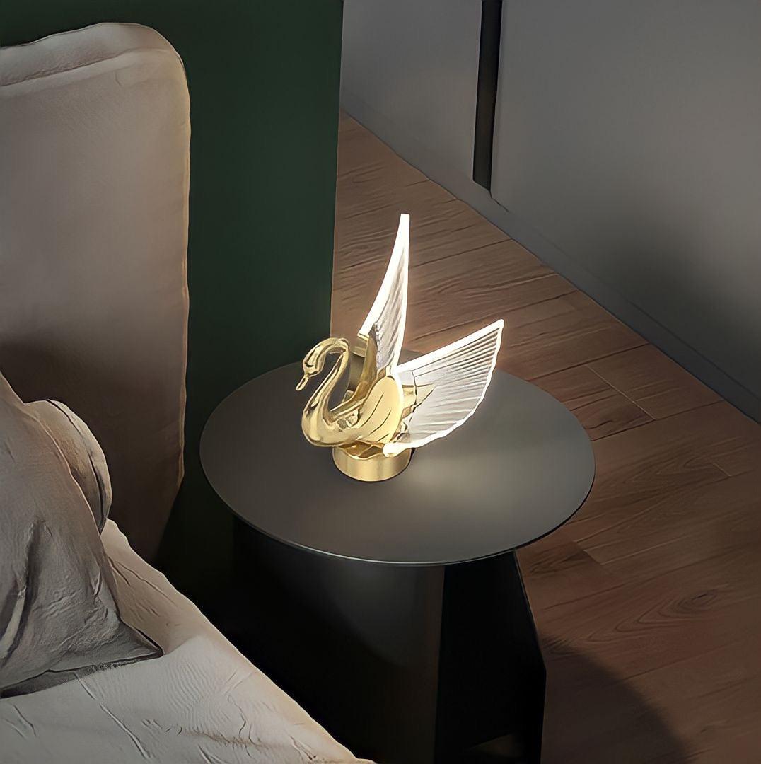 Swan-shaped LED table lamp - BUYnBLUE 