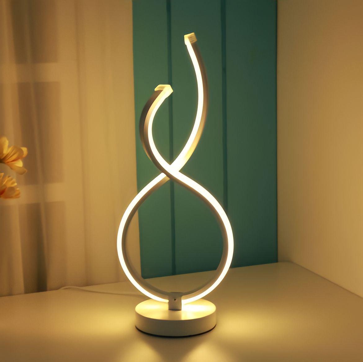 Spiral-look table lamp - BUYnBLUE 