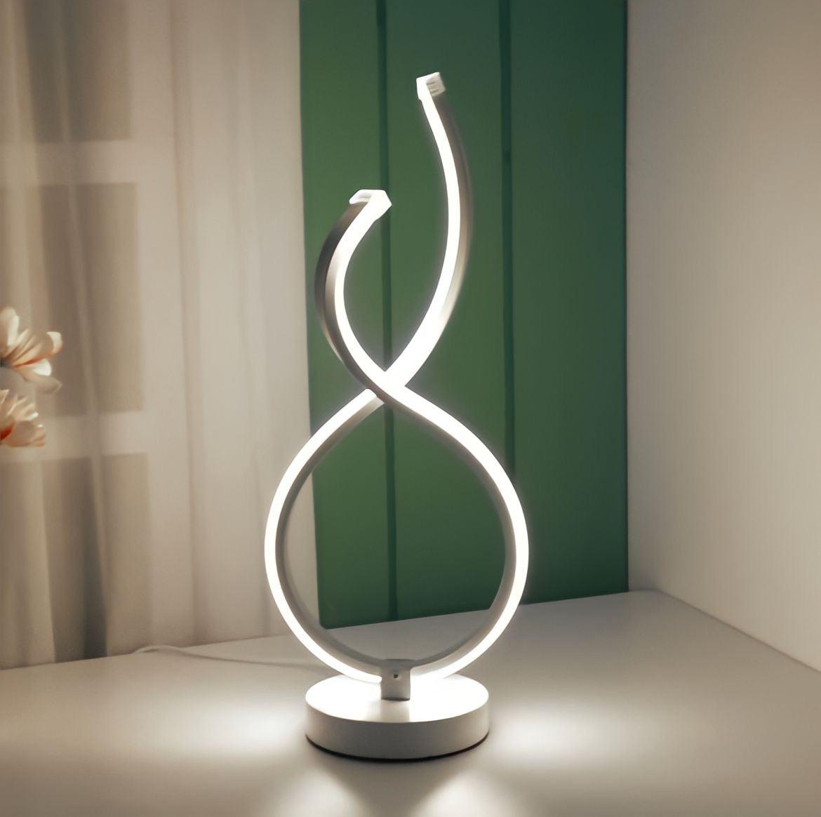 Spiral-look table lamp - BUYnBLUE 