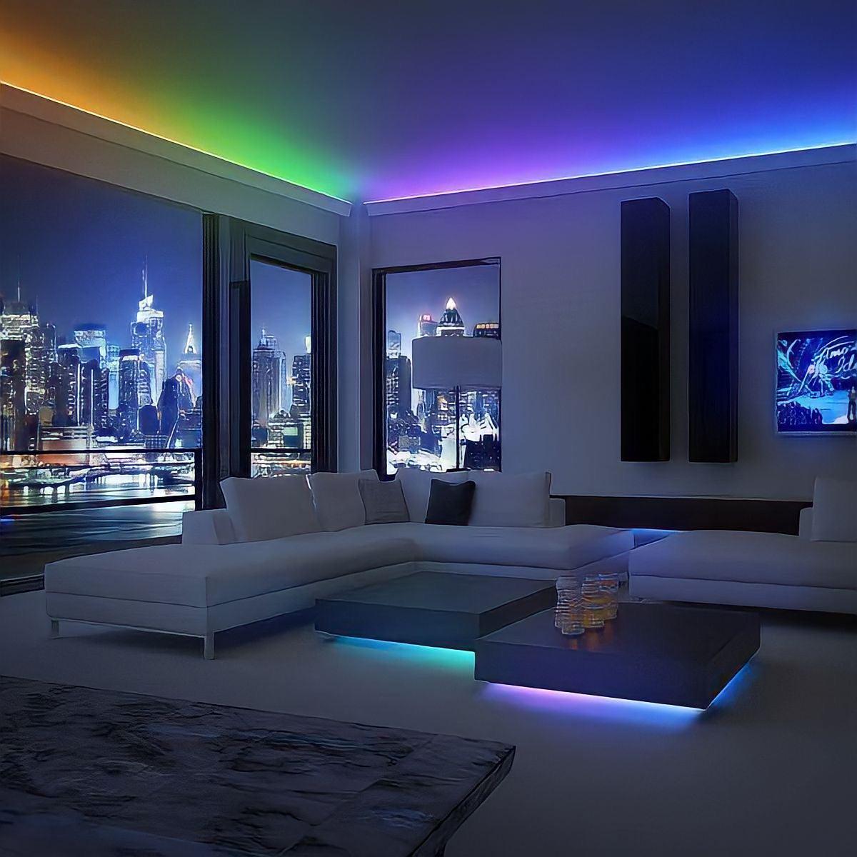 LED strips colored with remote control - BUYnBLUE 