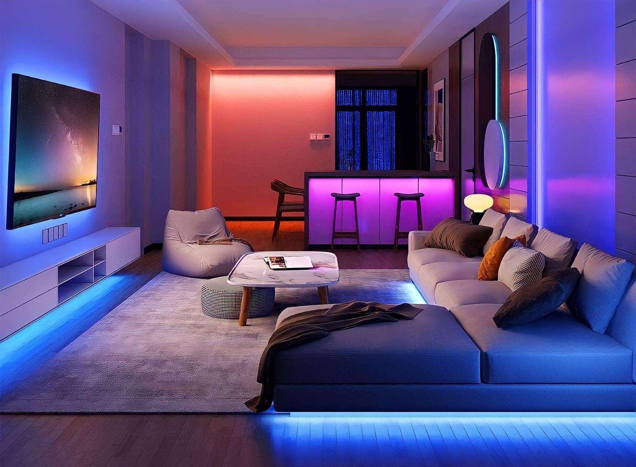 LED strips colored with remote control - BUYnBLUE 