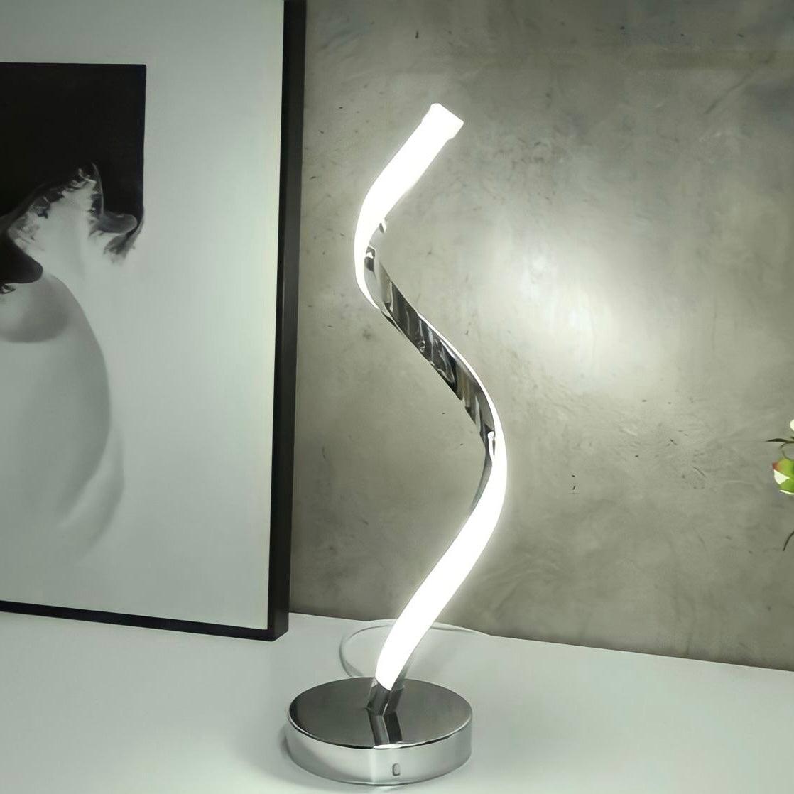 Spiral-look table lamp - BUYnBLUE 